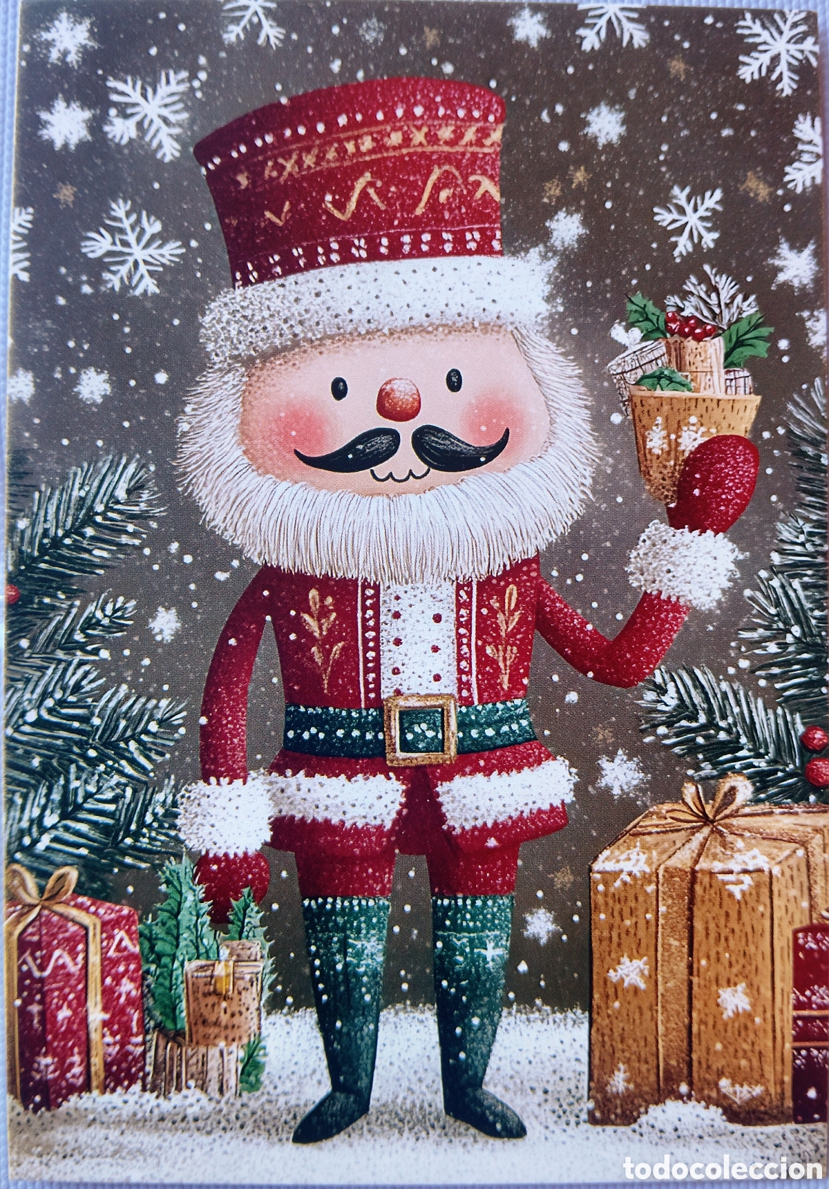 Postales: POSTAL NAVIDAD - EL CASCANUECES PAISAJE NEVADO - ESTILO ANTIGUO