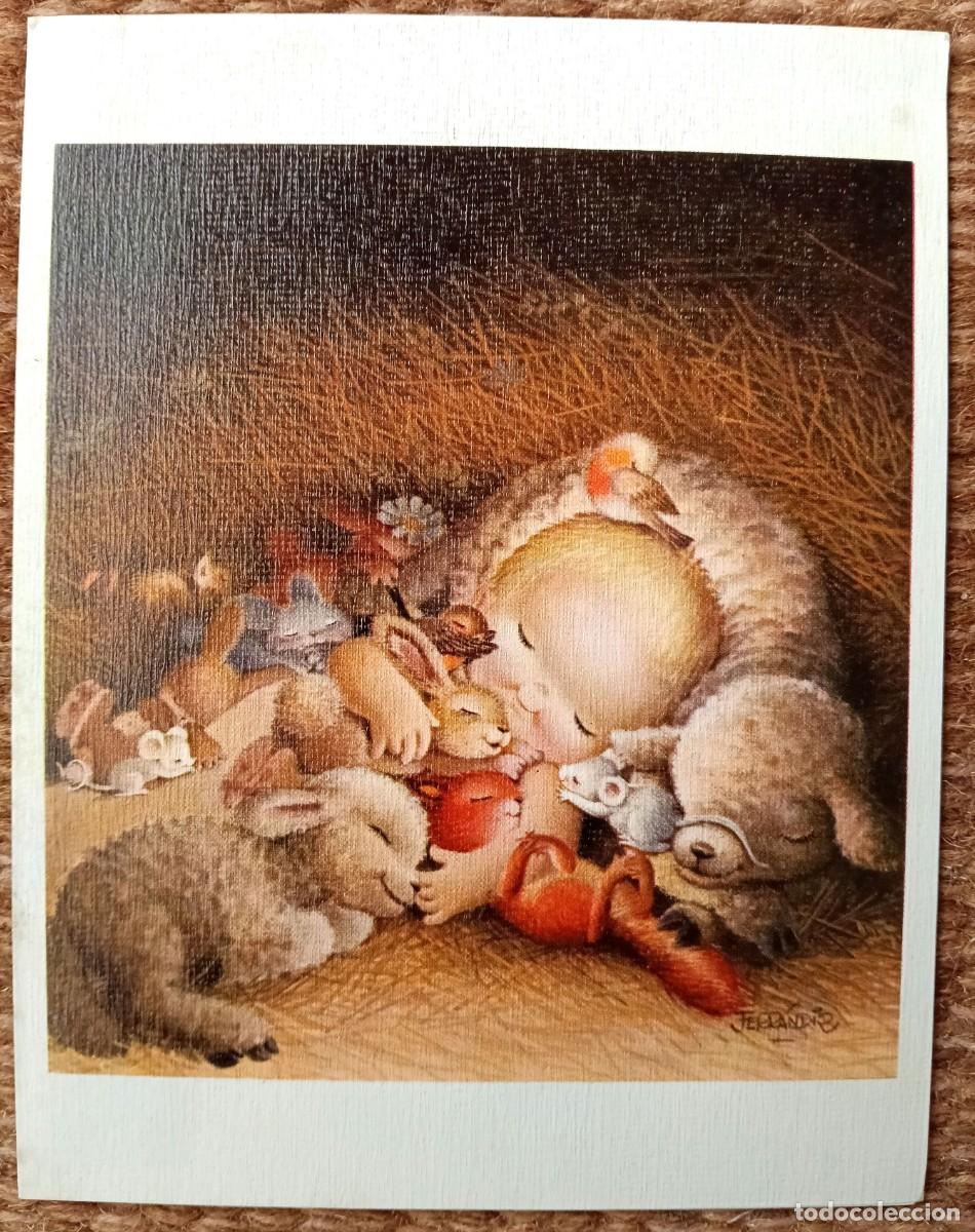 Postales: FERRANDIZ - TARJETA DE NAVIDAD ESCRITA 1968 - BELEN - NACIMIENTO