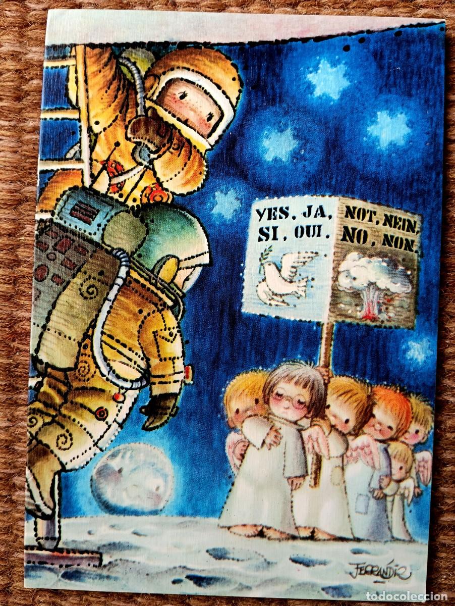 Postales: FERRANDIZ - ILUSTRACION PARA TARJETA DE NAVIDAD ESCRITA 1973