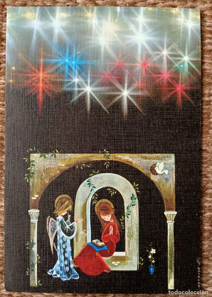 Postales: TARJETA DE NAVIDAD ESCRITA 1972 - ILUSTRACION SALMONS