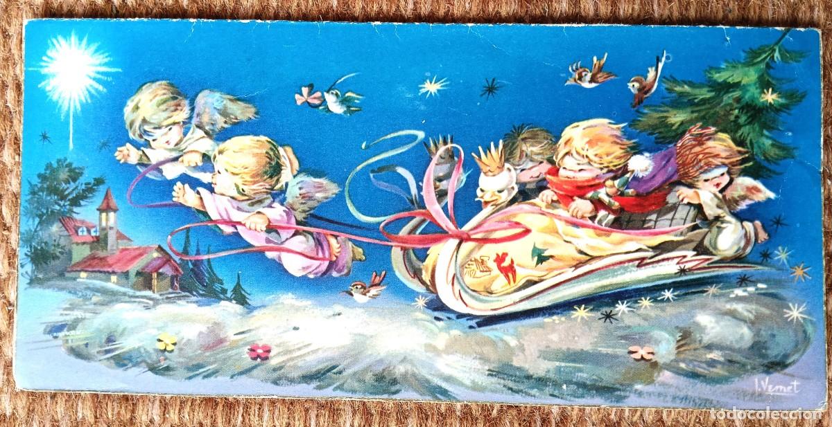 Postales: VERNET - TARJETA DE FELICITACION DE NAVIDAD 1962