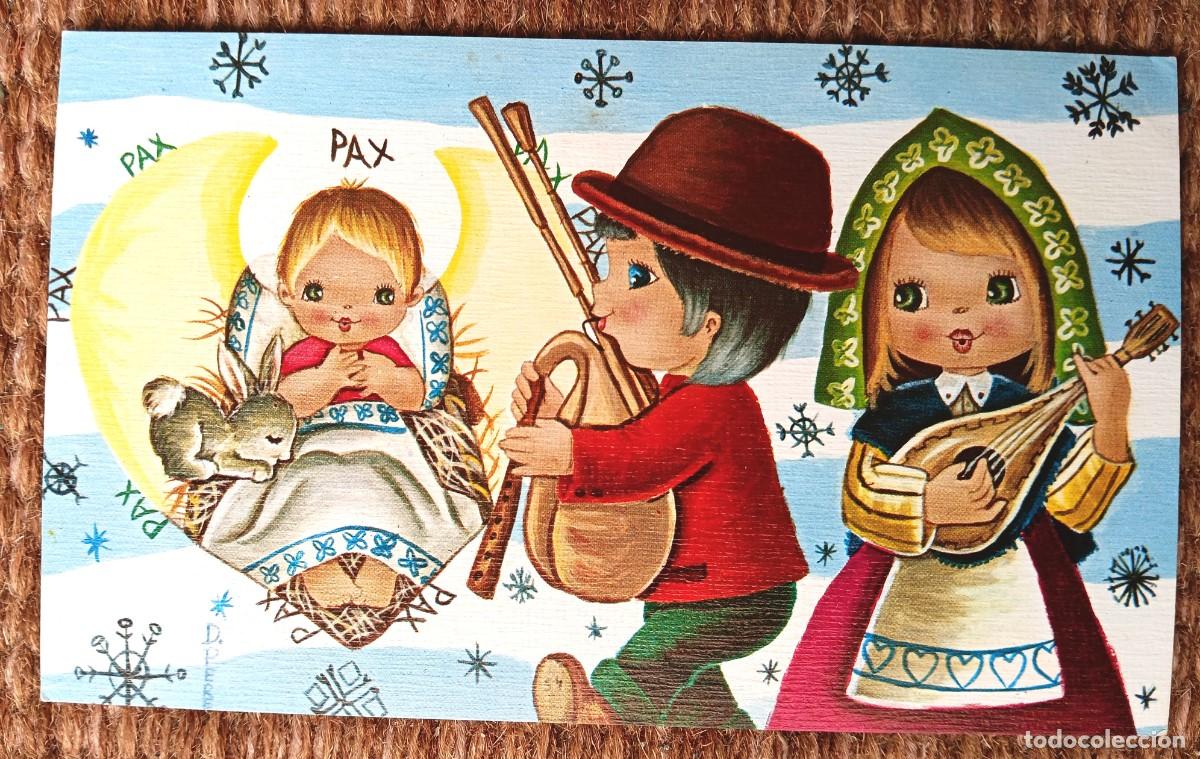 Postales: TARJETA DE NAVIDAD ESCRITA EN 1973 - ILUSTRACION D. PERE