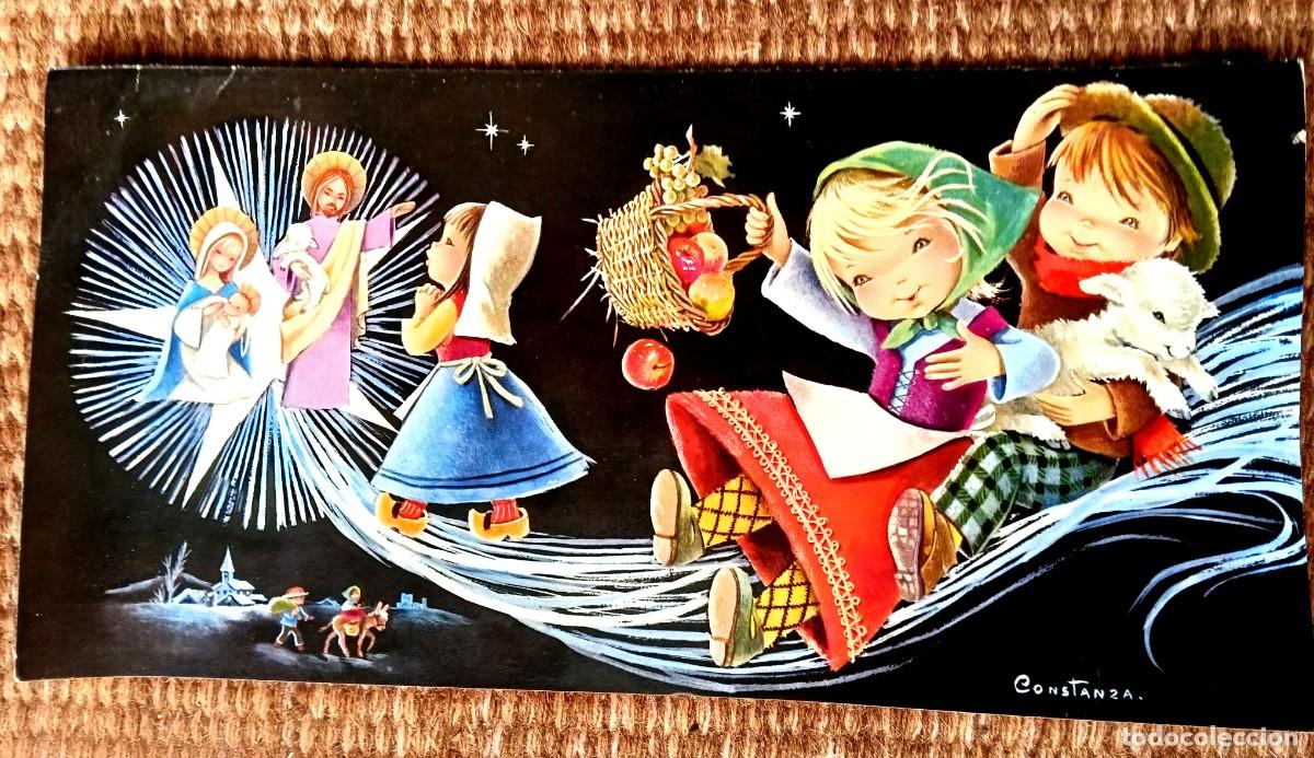 Postales: CONSTANZA - ILUSTRACION PARA TARJETA DE NAVIDAD - NACIMIENTO - BELEN