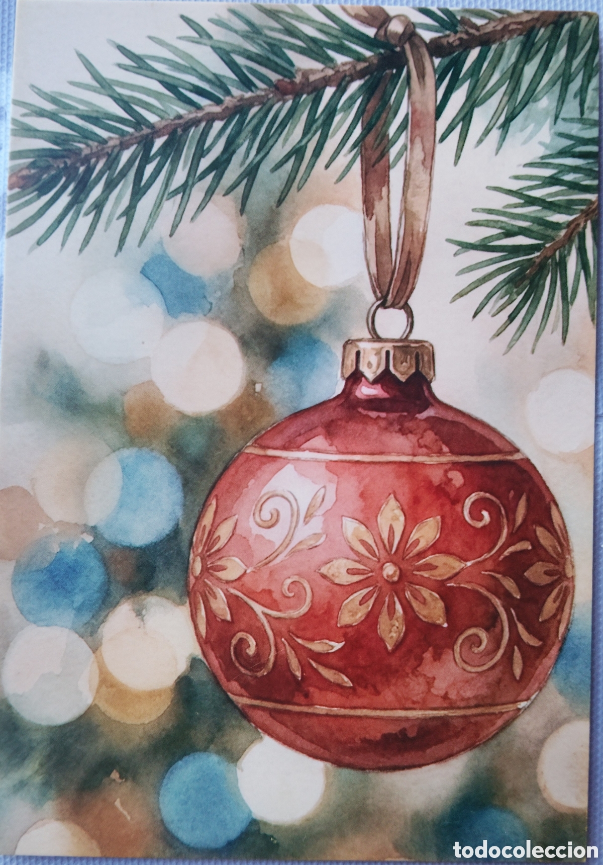 Postales: POSTAL NAVIDAD - BOLA - ESTILO ANTIGUO - Foto 1