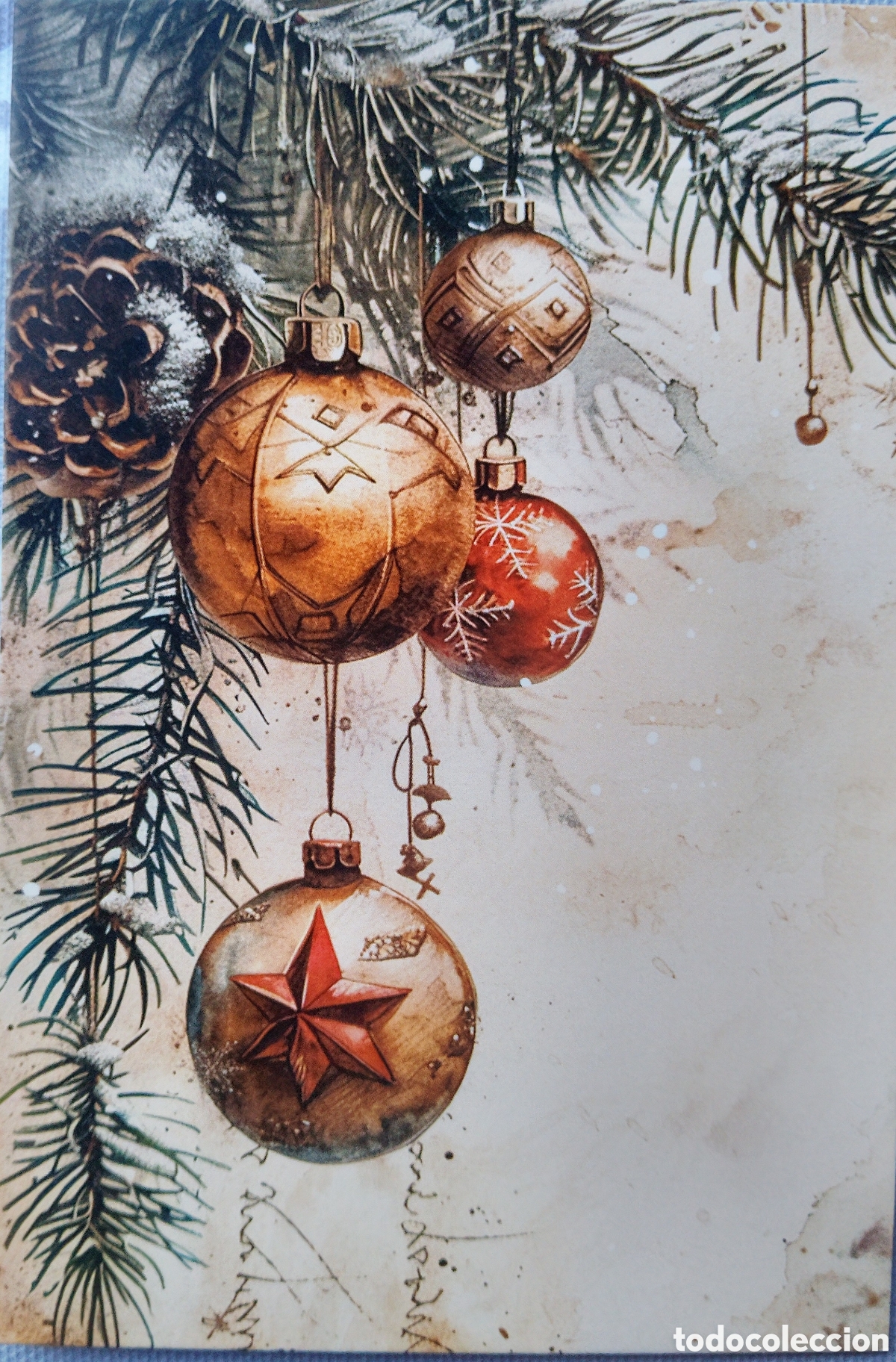 Postales: POSTAL NAVIDAD - BOLAS - ESTILO ANTIGUO