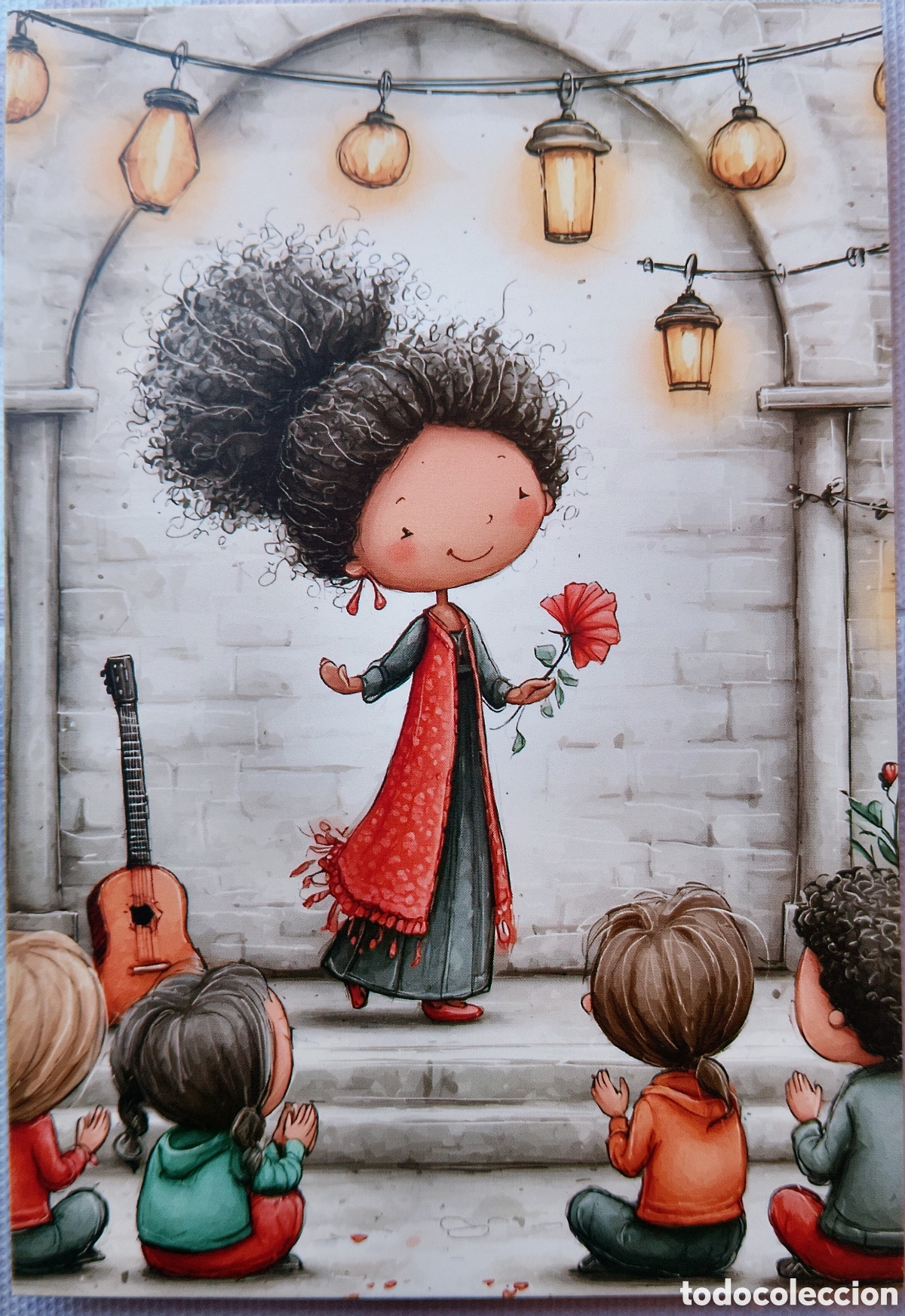 Postales: POSTAL - TABLAO FLAMENCO NI&Ntilde;OS - ESTILO ANTIGUO