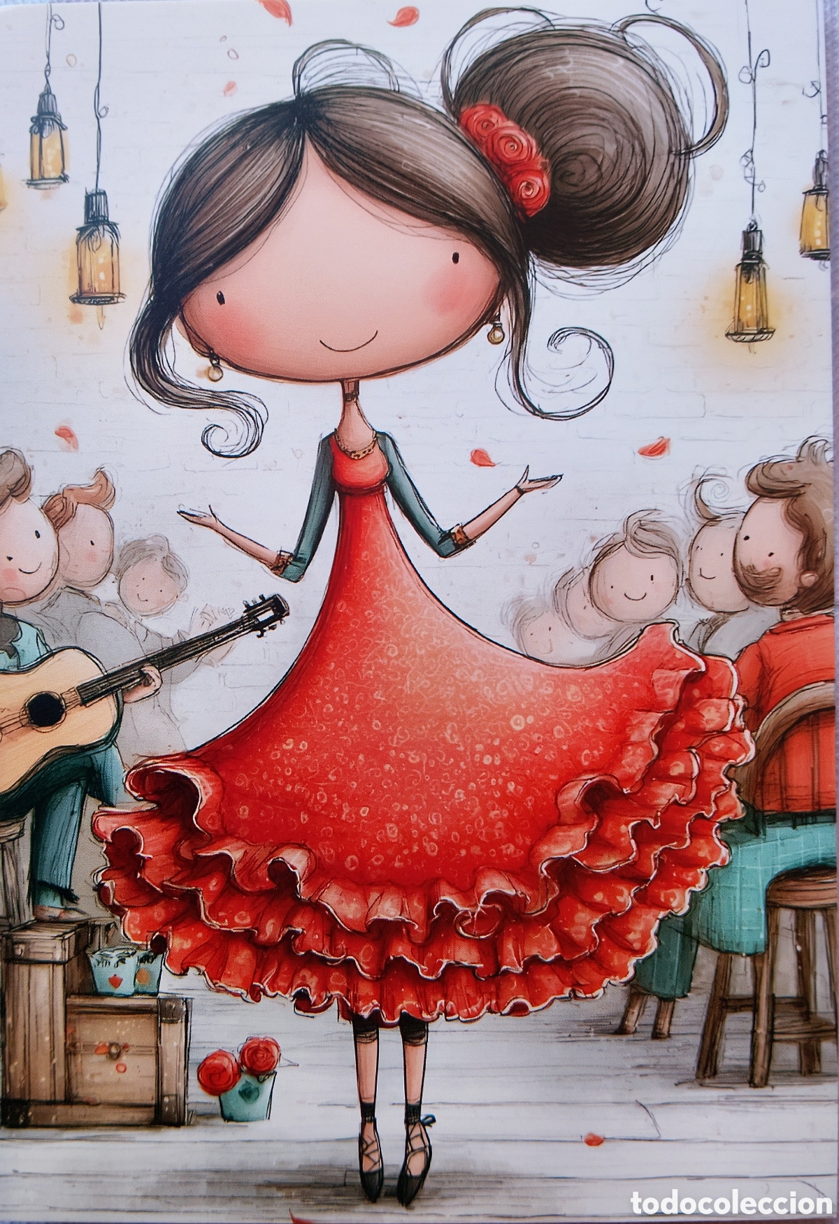Postales: POSTAL - TABLAO FLAMENCO NI&Ntilde;OS - ESTILO ANTIGUO