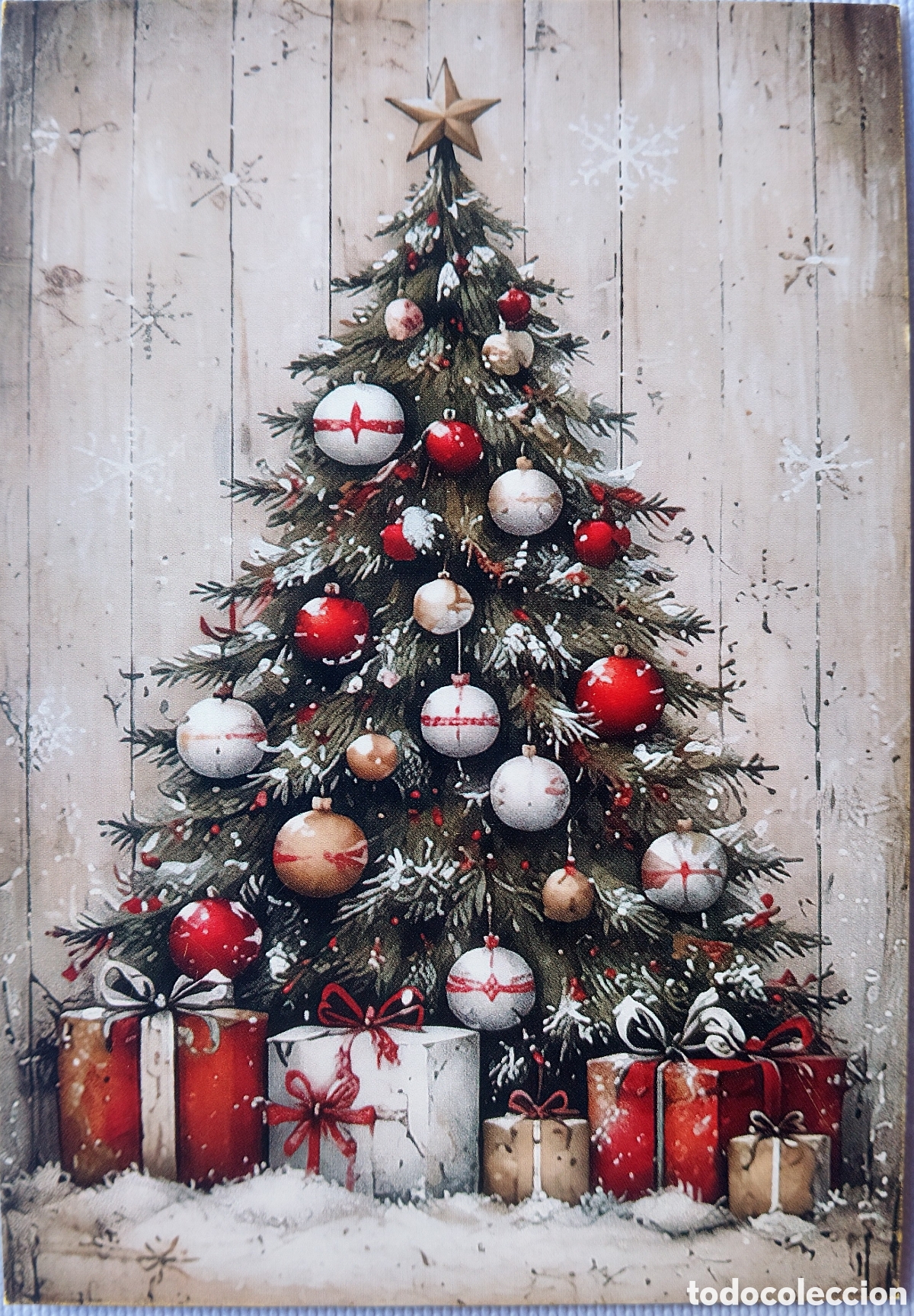 Postales: POSTAL NAVIDAD - &Aacute;RBOL REGALOS - ESTILO ANTIGUO