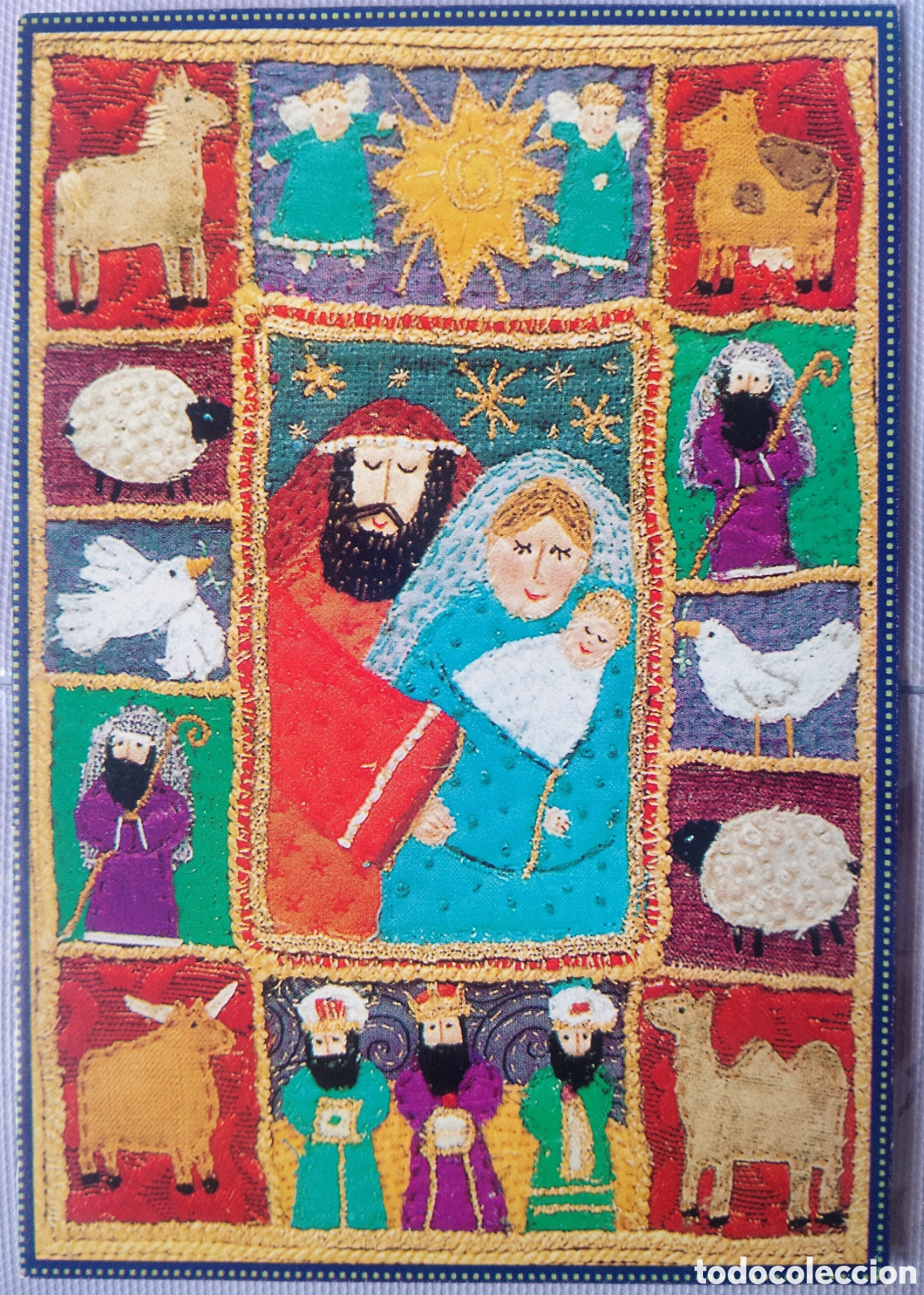 Postcards: FELICITACI&Oacute;N NAVIDAD - EDICIONES HALLAMARK - NACIMIENTO BEL&Eacute;N REYES MAGOS