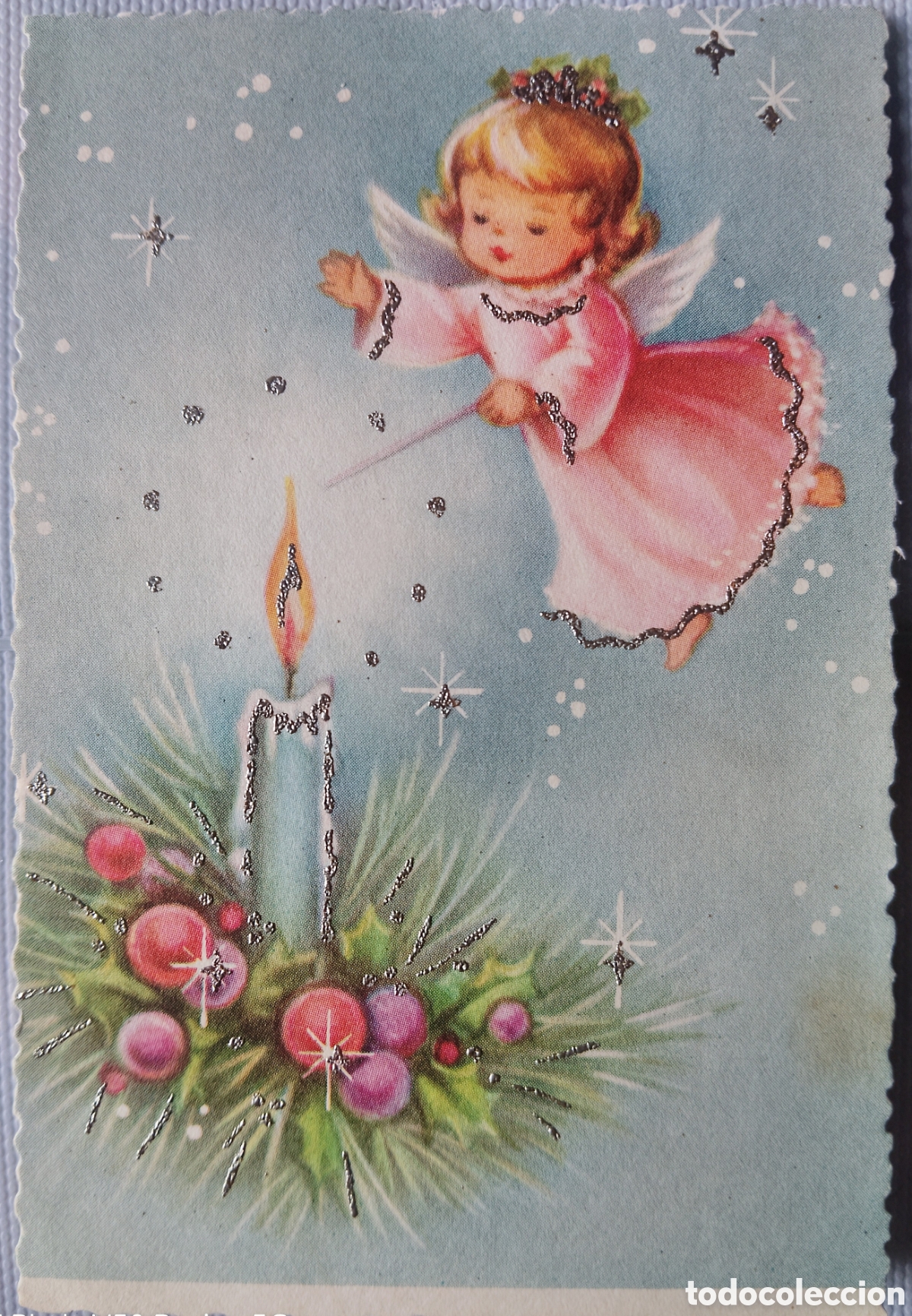 Postales: FELICITACI&Oacute;N ANTIGUA - ANGELITA VELA - PURPURINA
