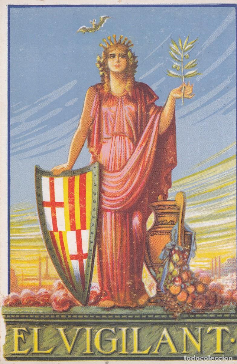 Postales: FELICITACI&Oacute;N ANTIGUA DE NAVIDAD - EL VIGILANT - BARCELONA