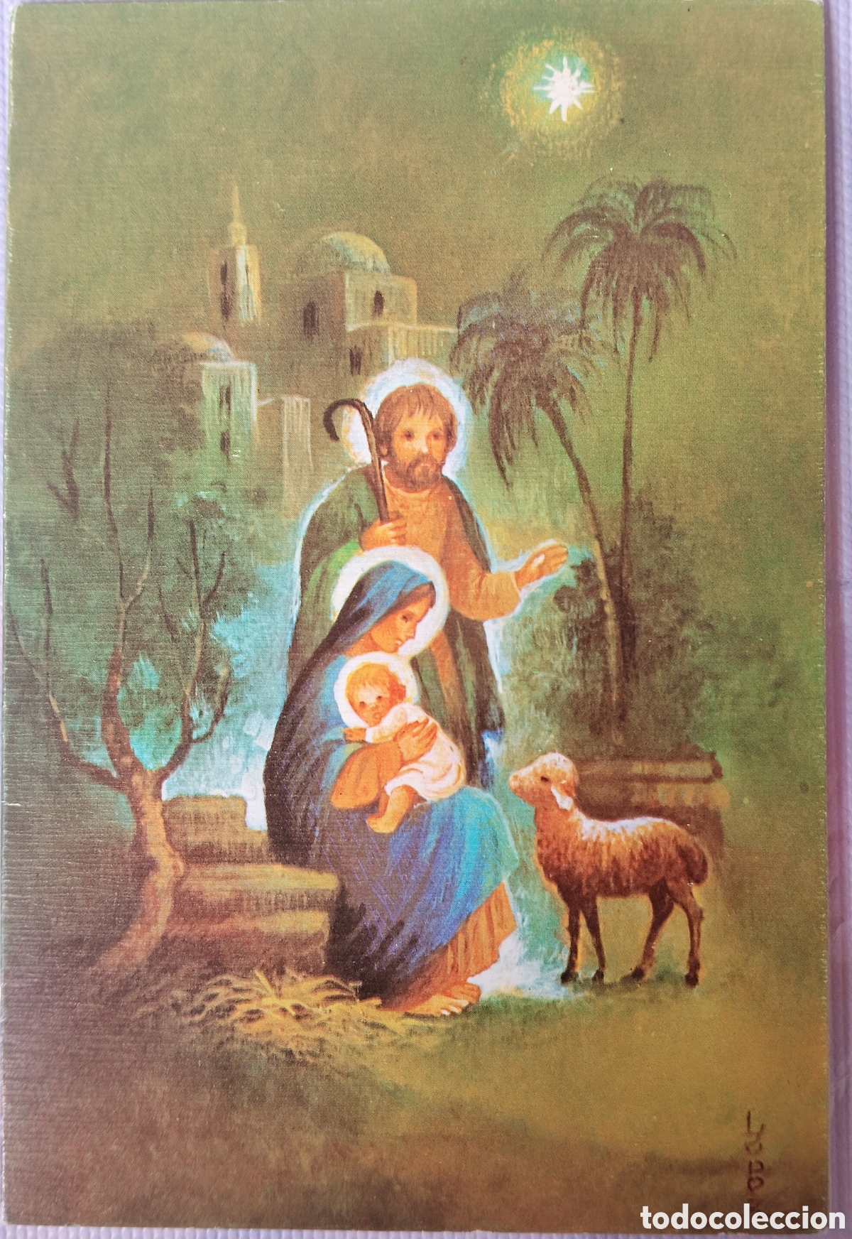 Postales: FELICITACI&Oacute;N NAVIDAD - L&Oacute;PEZ - EDICIONES MIRET - NACIMIENTO BEL&Eacute;N