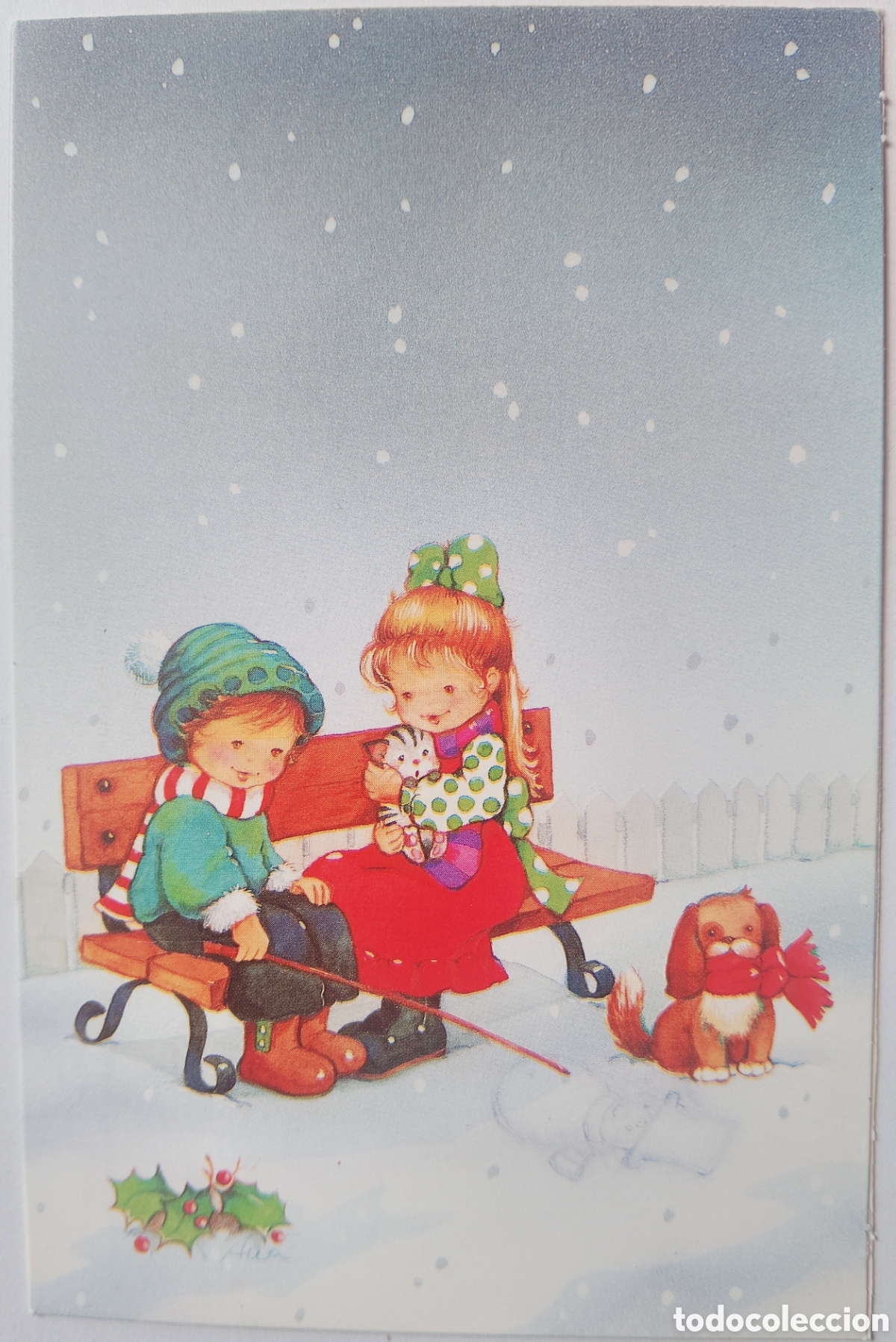 Postales: FELICITACI&Oacute;N NAVIDAD - ANA - EDICIONES ORTIZ - NI&Ntilde;OS NIEVE