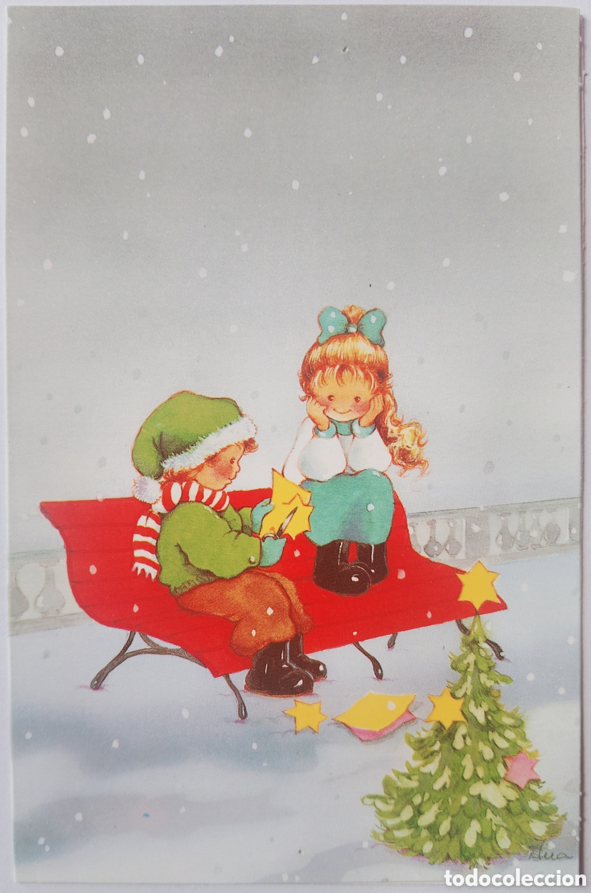 Postales: FELICITACI&Oacute;N NAVIDAD - ANA - EDICIONES ORTIZ - NI&Ntilde;OS NIEVE