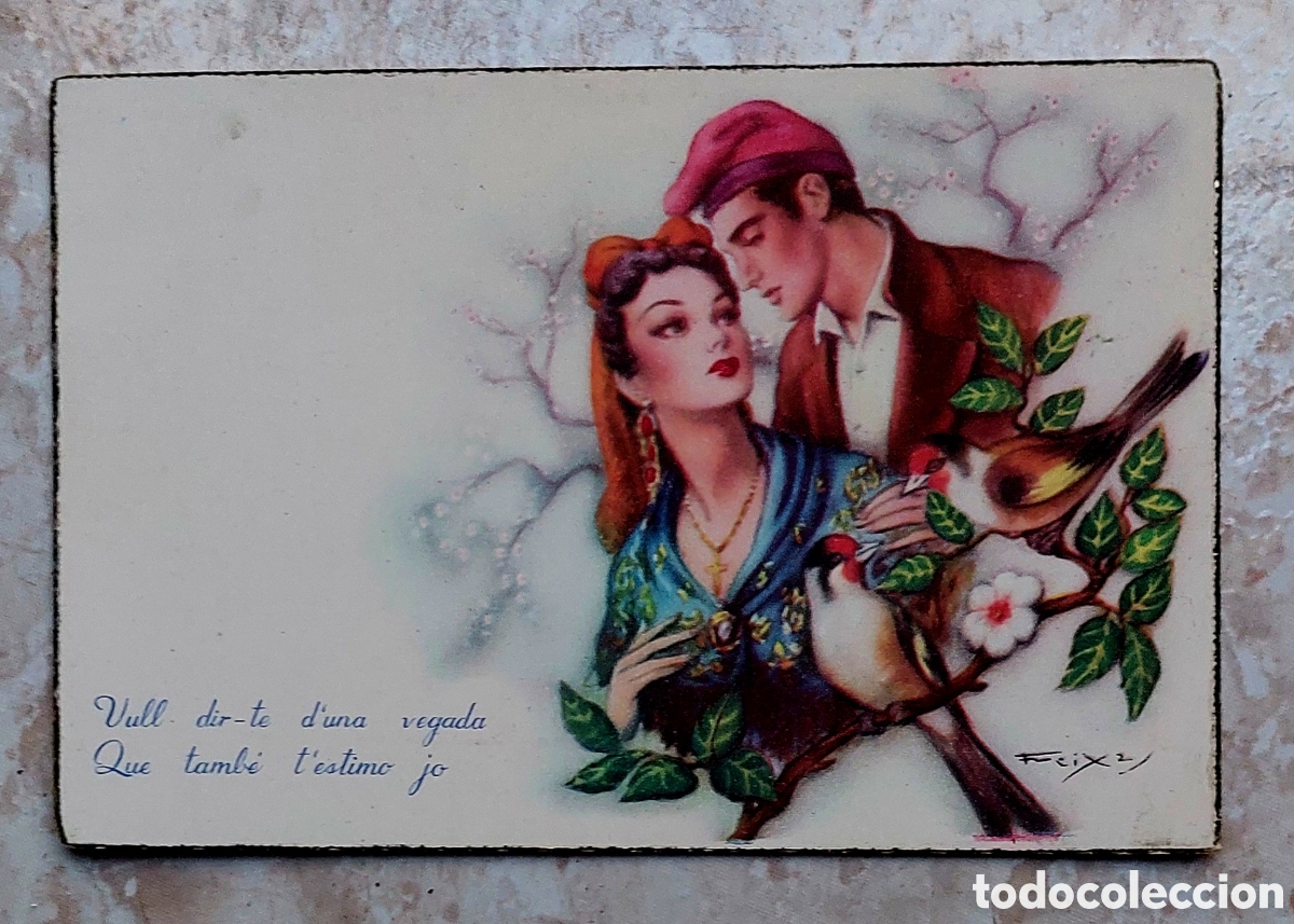 Postais: Postal antigua a&ntilde;os 50 con la ilustraci&oacute;n Ed. Freixas