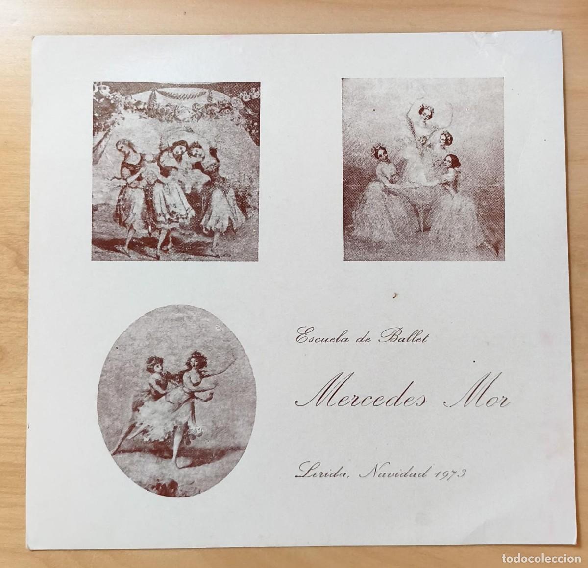 Cartes Postales: PN 72 - Escuela de ballet Mercedes Mor - Lleida Navidad 1973