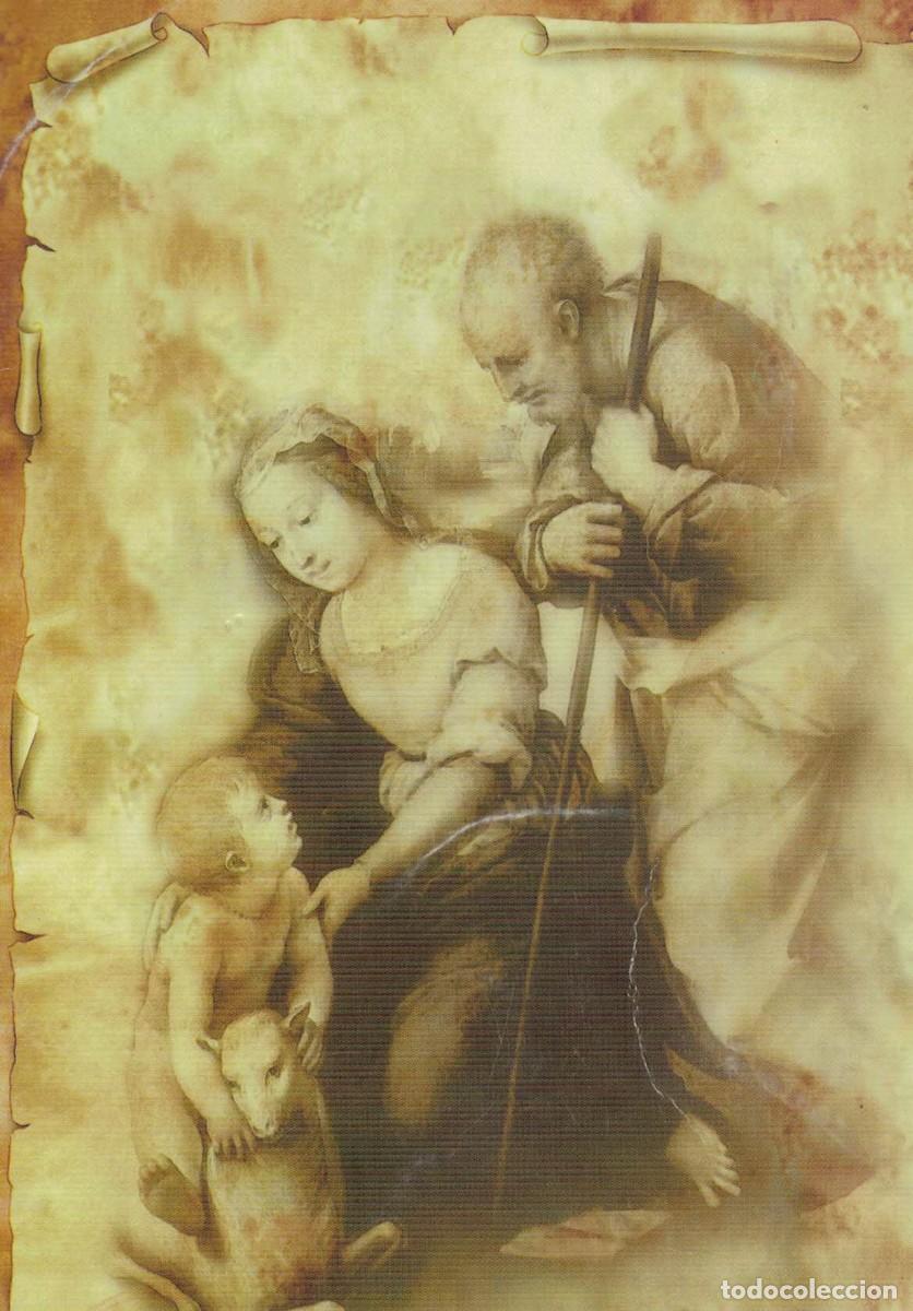 Cartoline: Felicitaci&oacute;n Navide&ntilde;a Navidad 2003 Rafael Sagrada Familia del Cordero Museo del Prado