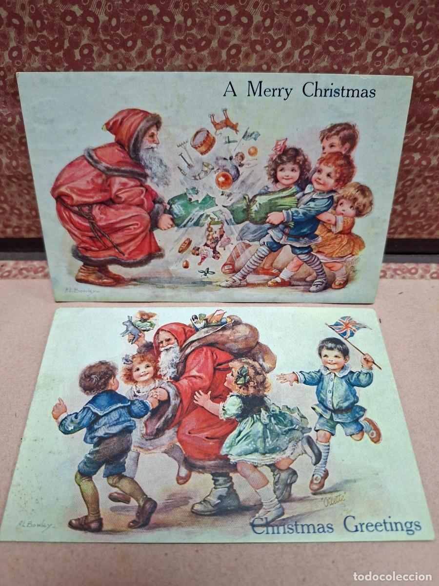 Postkarten: ANTIGUAS POSTALES FELIZ NAVIDAD OILETTE TUCK & SONS INGLATERRA