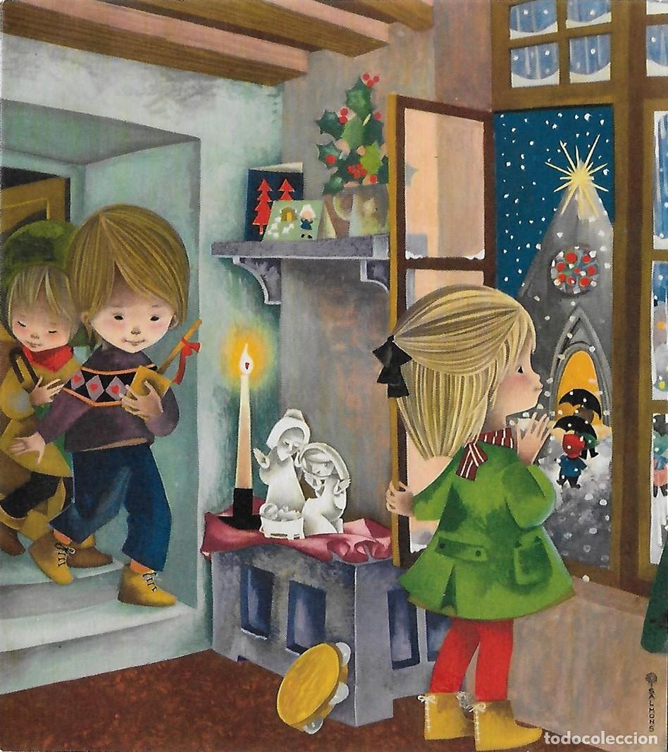 Cartes Postales: 7377S -SALMONS -NOCHE BUENA- EDICIONES SABADELL SERIE GREVOL O 6048 -DIPTICA 16,5X15 CM