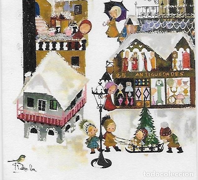Postcards: 7387S - RAFELA- CELEBRACI&Oacute;N NAVIDE&Ntilde;A -EDICIONES SABADELL SERIE AVET 3130 - DIPTICA 16,5X8 CM