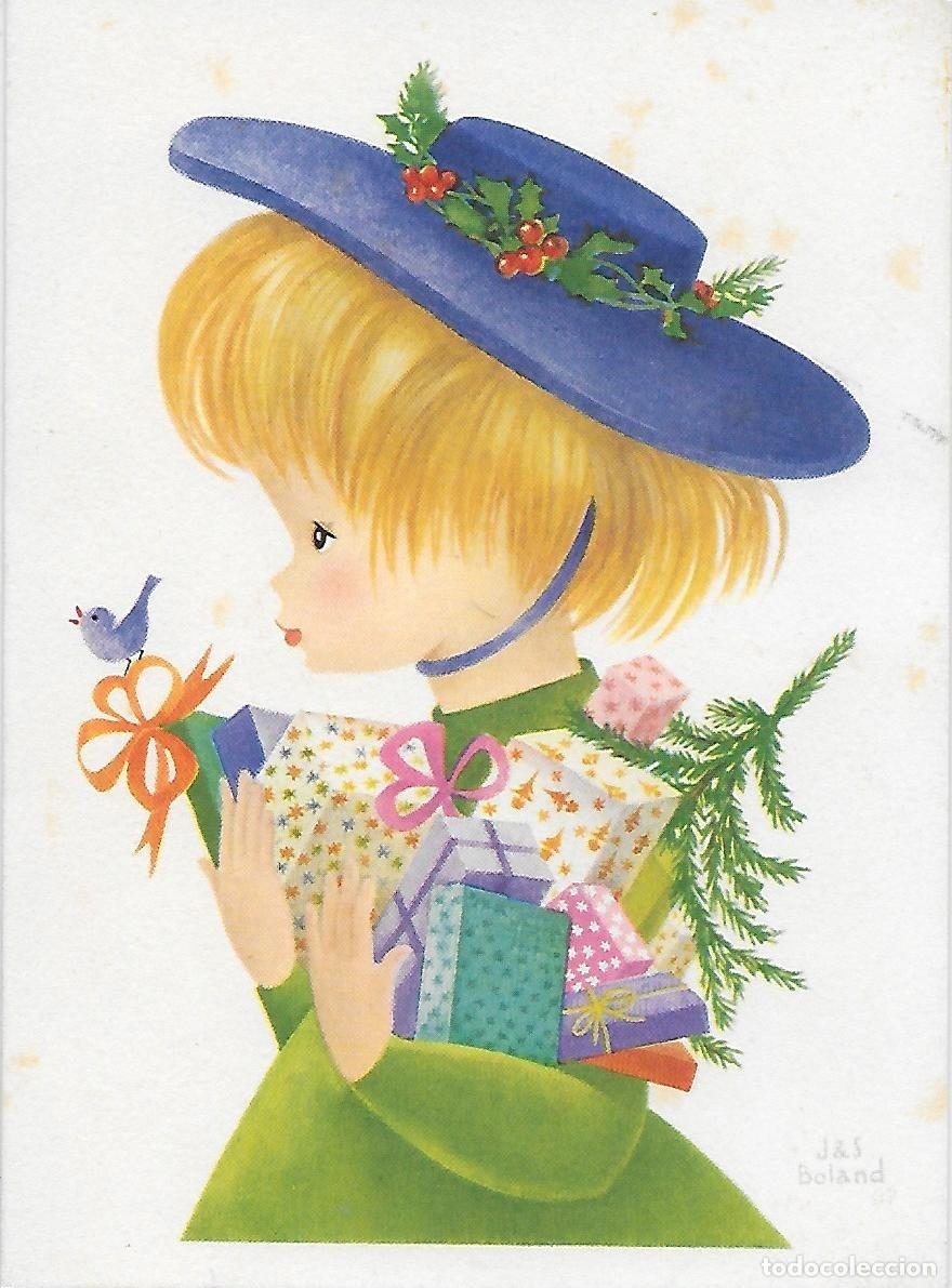 Postcards: 7389S -J&S BOLAND HA LLEGADO SANTA CLAUS! DESCL&Eacute;E DE BROUWER SERIE PATRICIA N&ordm; 171- DIPTICA 15X11 CM