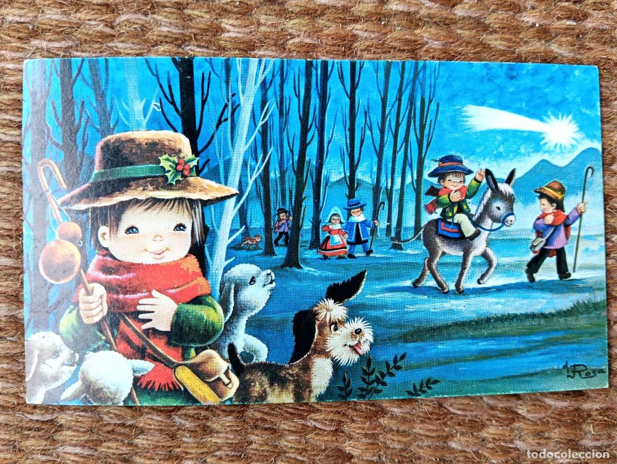 Postais: TARJETA DE NAVIDAD - ILUSTRACION ROSA