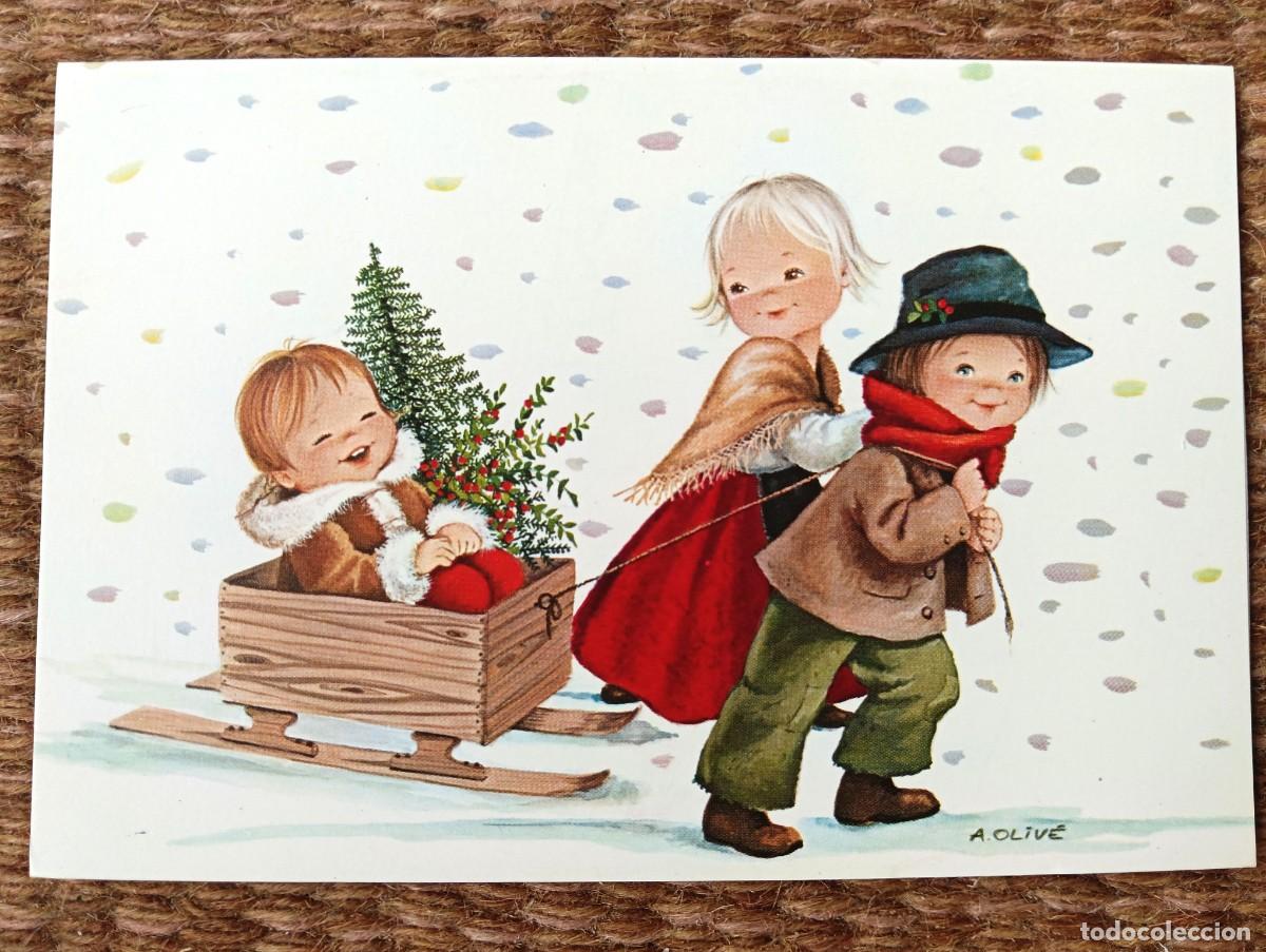 Postales: TARJETA DE NAVIDAD - ILUSTRACION OLIVE