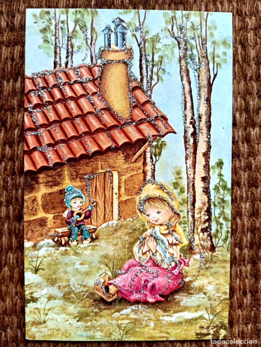 Postales: TARJETA DE NAVIDAD ESCRITA - Foto 1