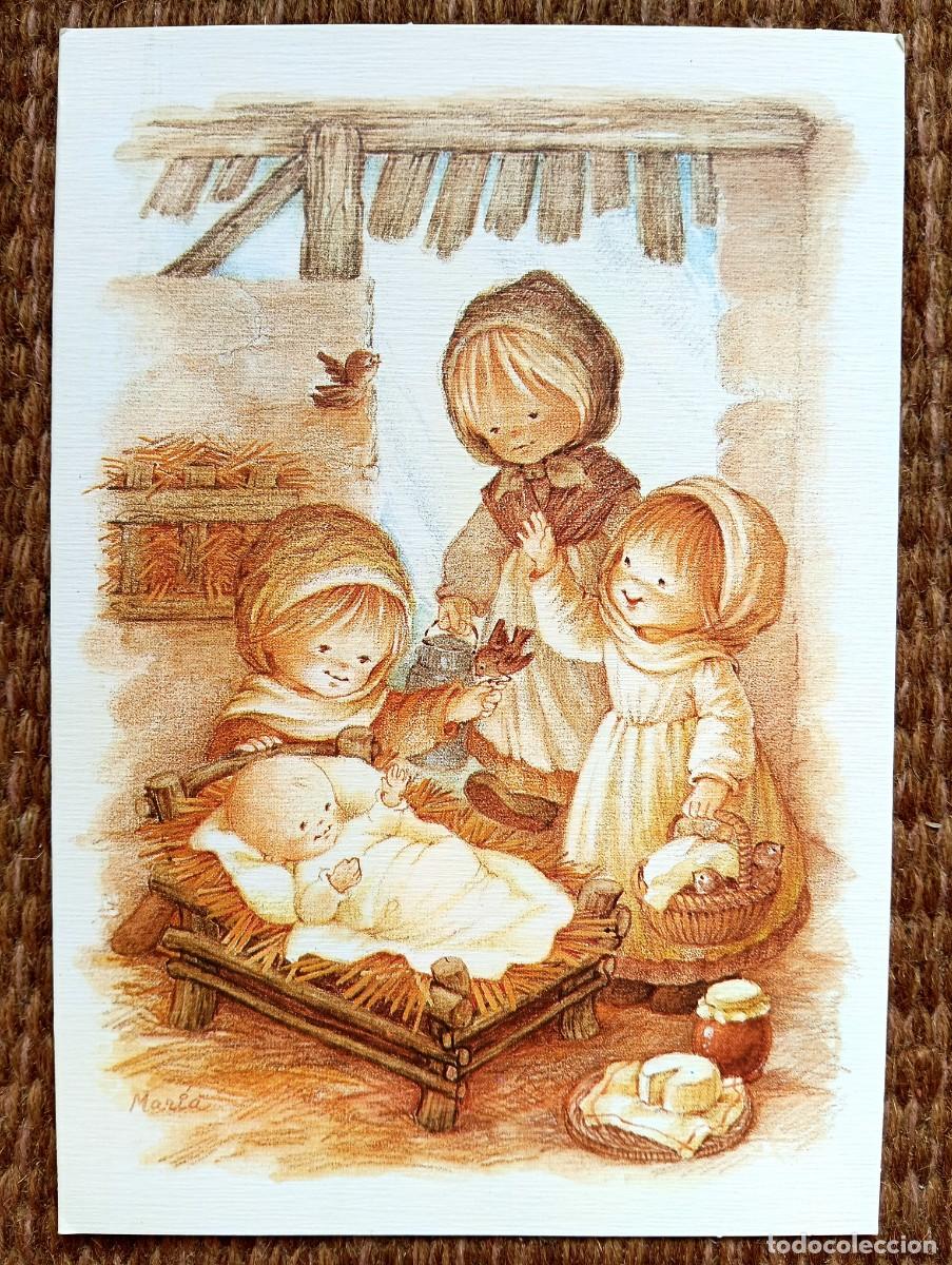 Cartoline: TARJETA DE NAVIDAD - ILUSTRACION MARIA
