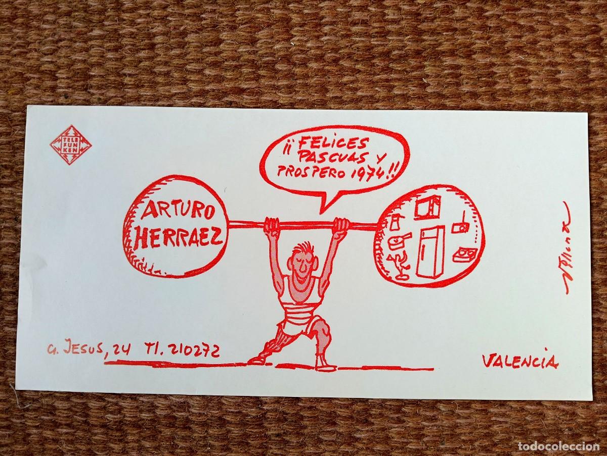 Postales: TARJETA DE NAVIDAD ELECTRODOMESTICOS ARTURO HERRAEZ - VALENCIA 1974