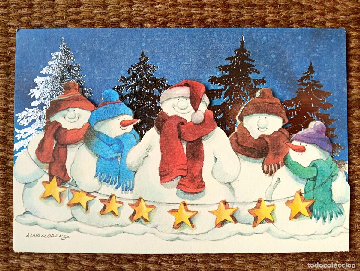 Postales: TARJETA DE NAVIDAD TROQUELADA - ILUSTRACION ANA LLORENS