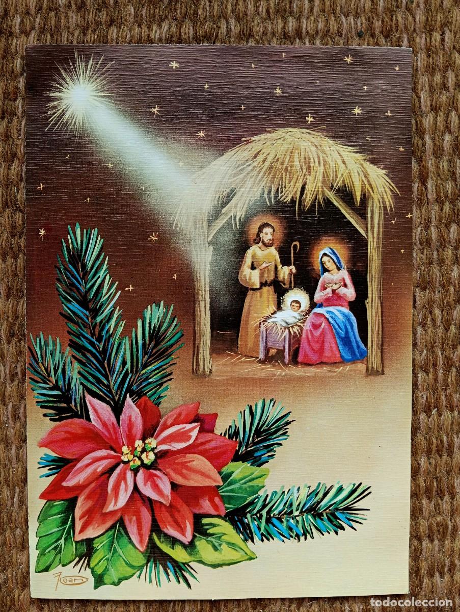 Postales: TARJETA DE NAVIDAD DESPLEGABLE - BELEN - NACIMIENTO
