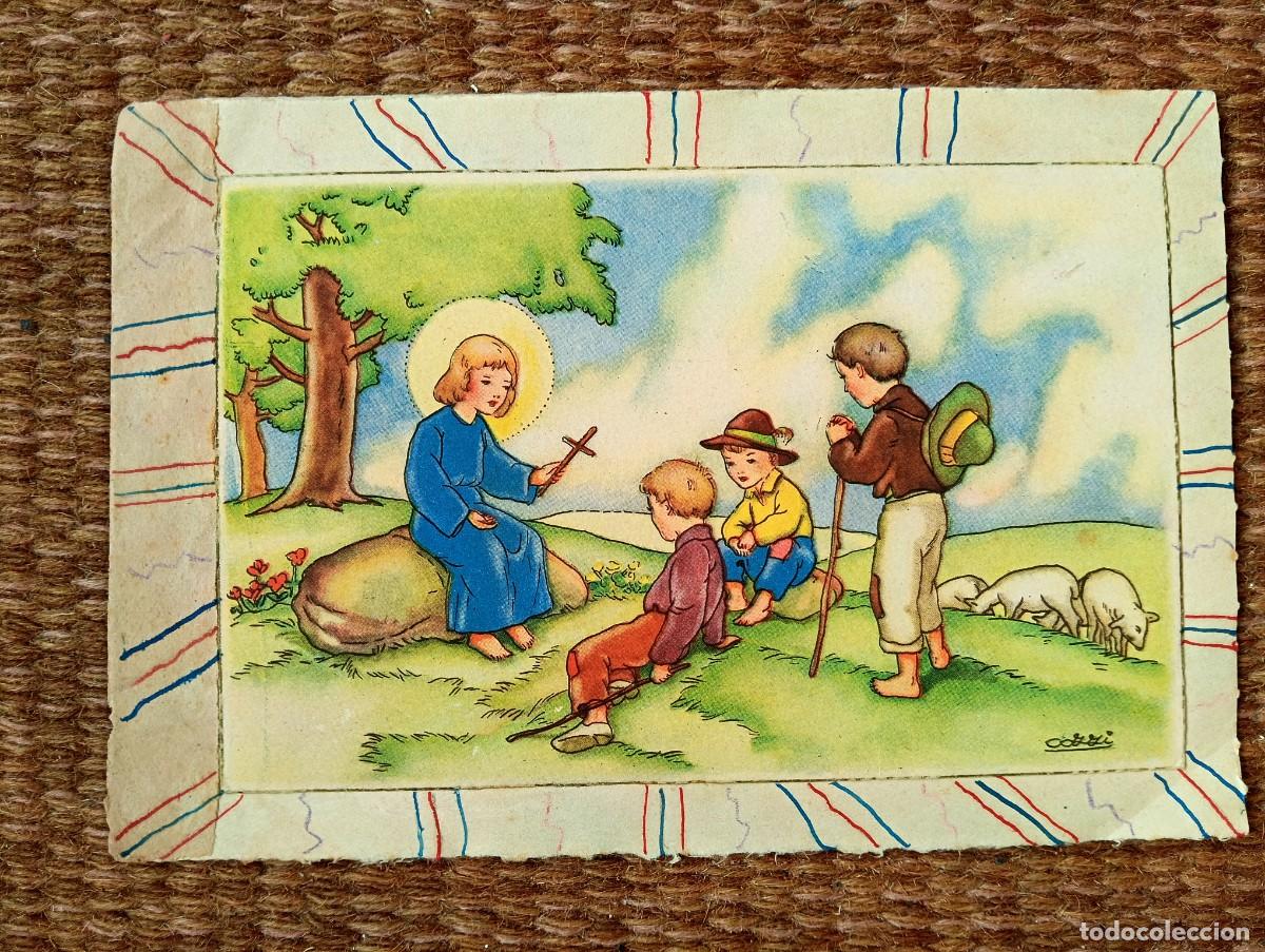 Postales: TARJETA DE NAVIDAD ARTESANAL - Foto 1