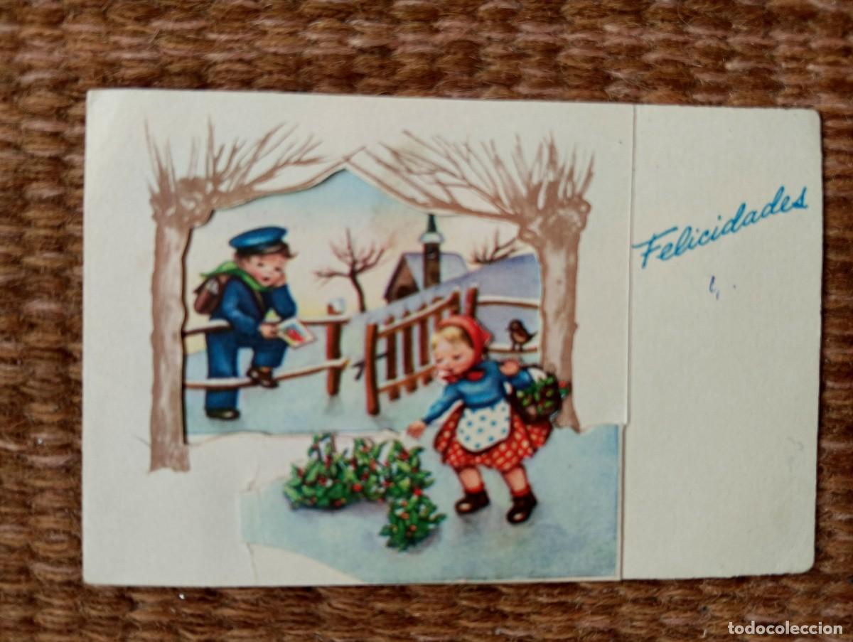 Postales: TARJETA DE NAVIDAD TROQUELADA - ESCRITA