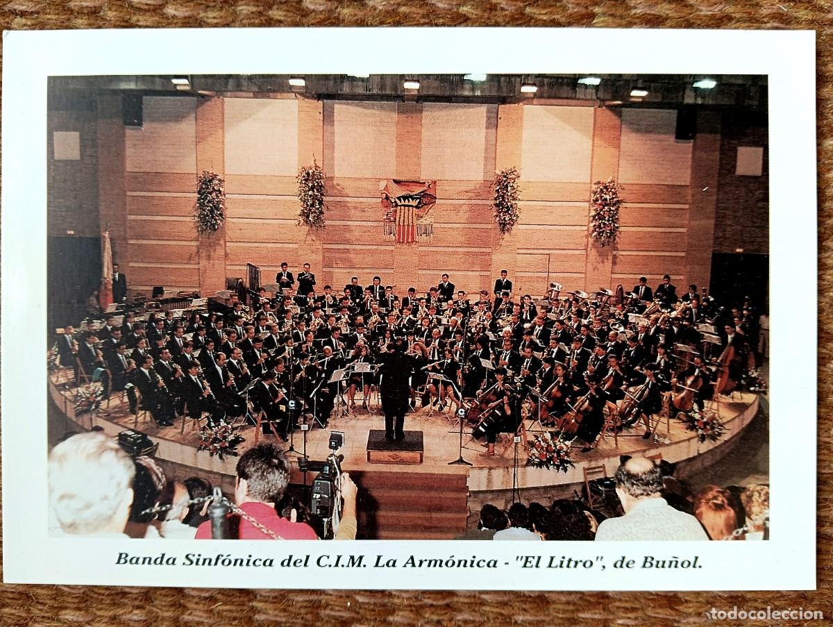 Postales: BANDA SINFONICA DEL C.I.M. LA ARMONICA, EL LITRO - BU&Ntilde;OL - TARJETA DE NAVIDAD