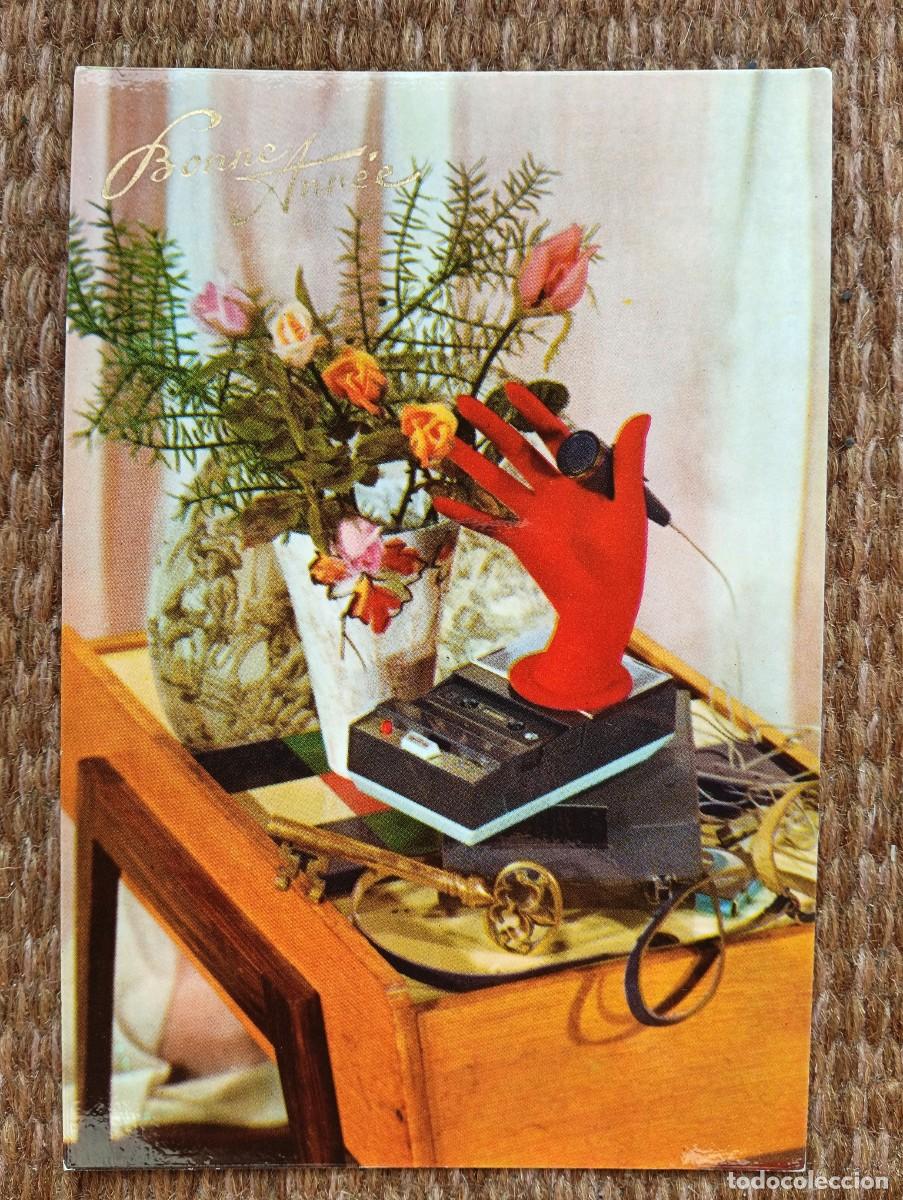 Postales: TARJETA DE NAVIDAD CON grabadora de cassette ANTIGUA