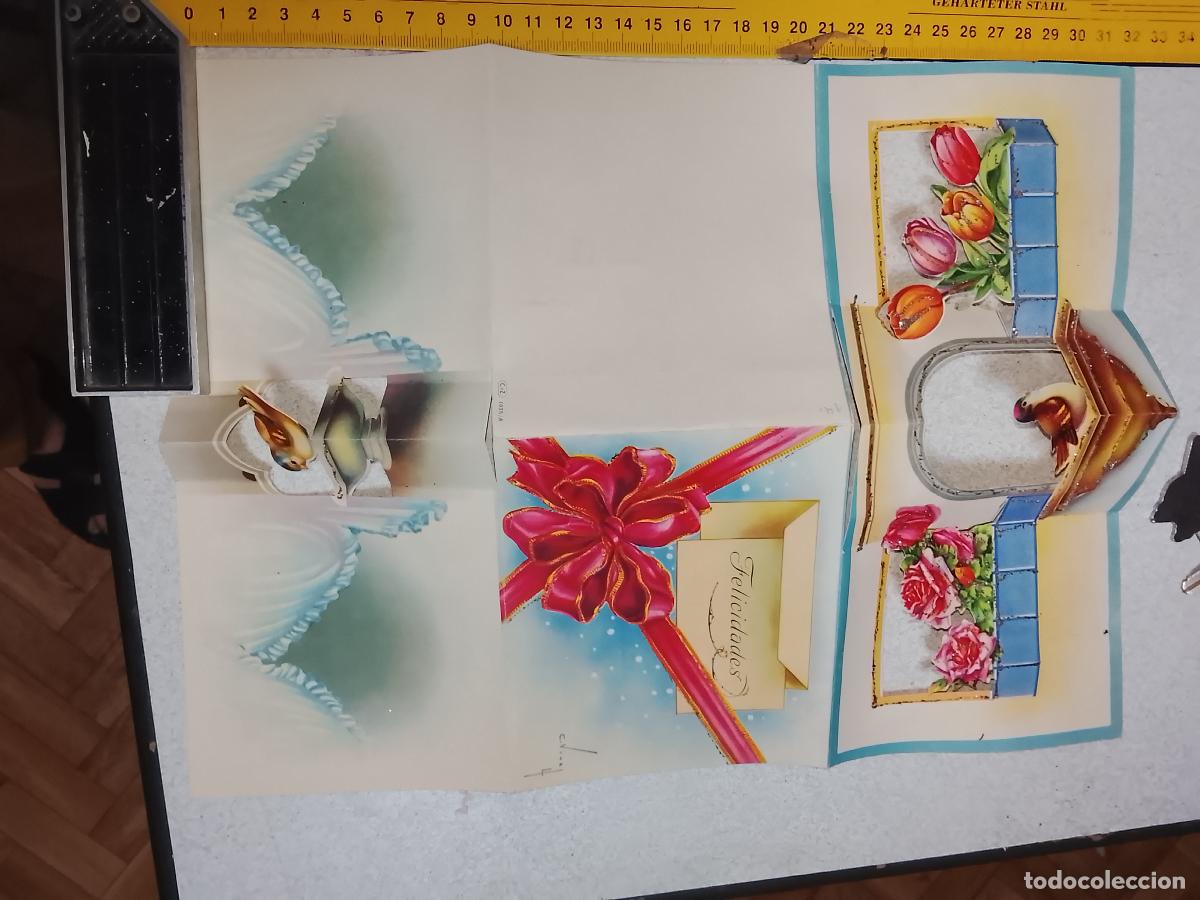 Postales: Antigua felicitaci&oacute;n de Navidad troquelada