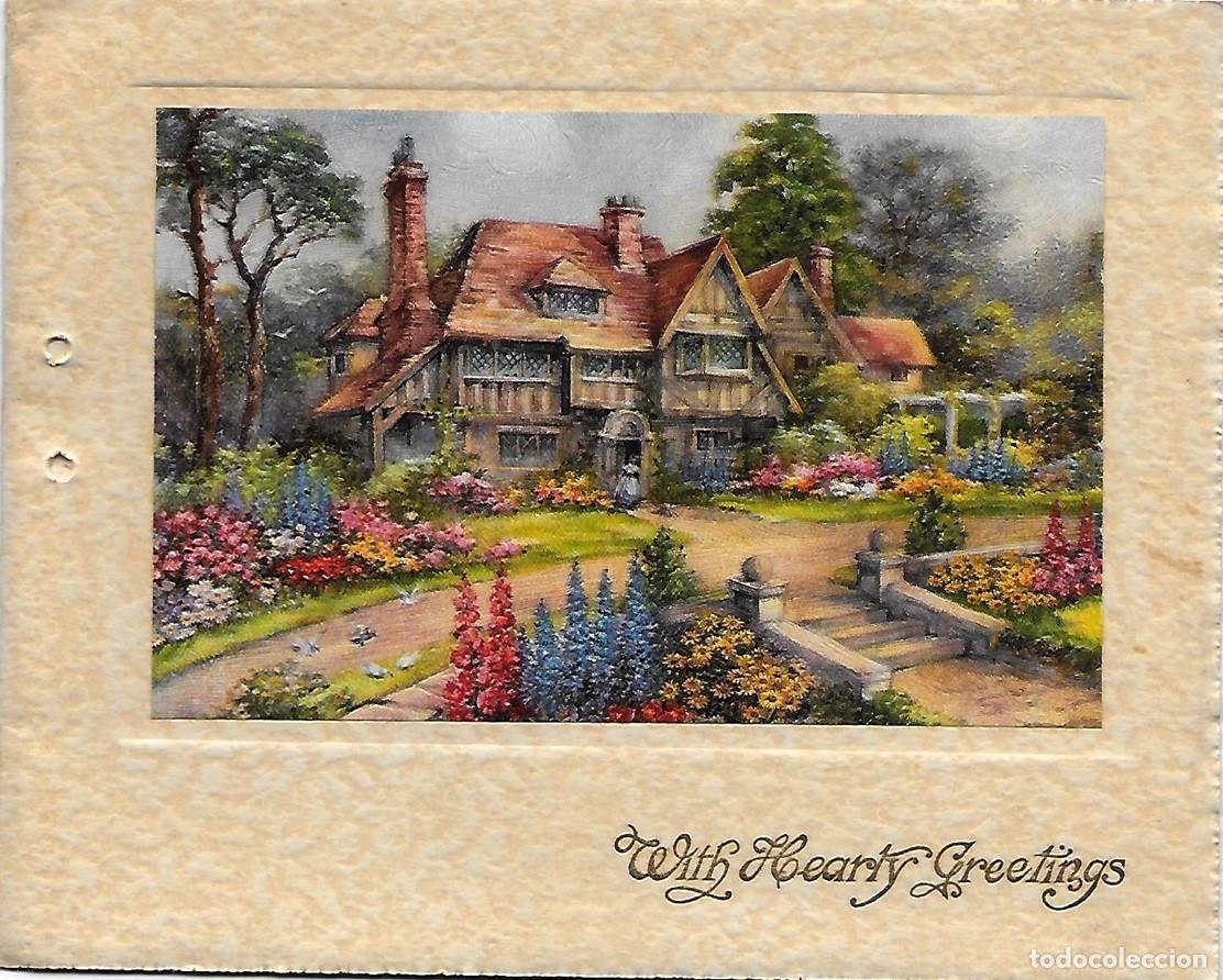 Postales: 7300T -PRECIOSA FELICITACI&Oacute;N NAVIDE&Ntilde;A- LA ILUSTRACI&Oacute;N TIENE UN BRILLO ESPECTACULAR - DOBLE 17,5X14