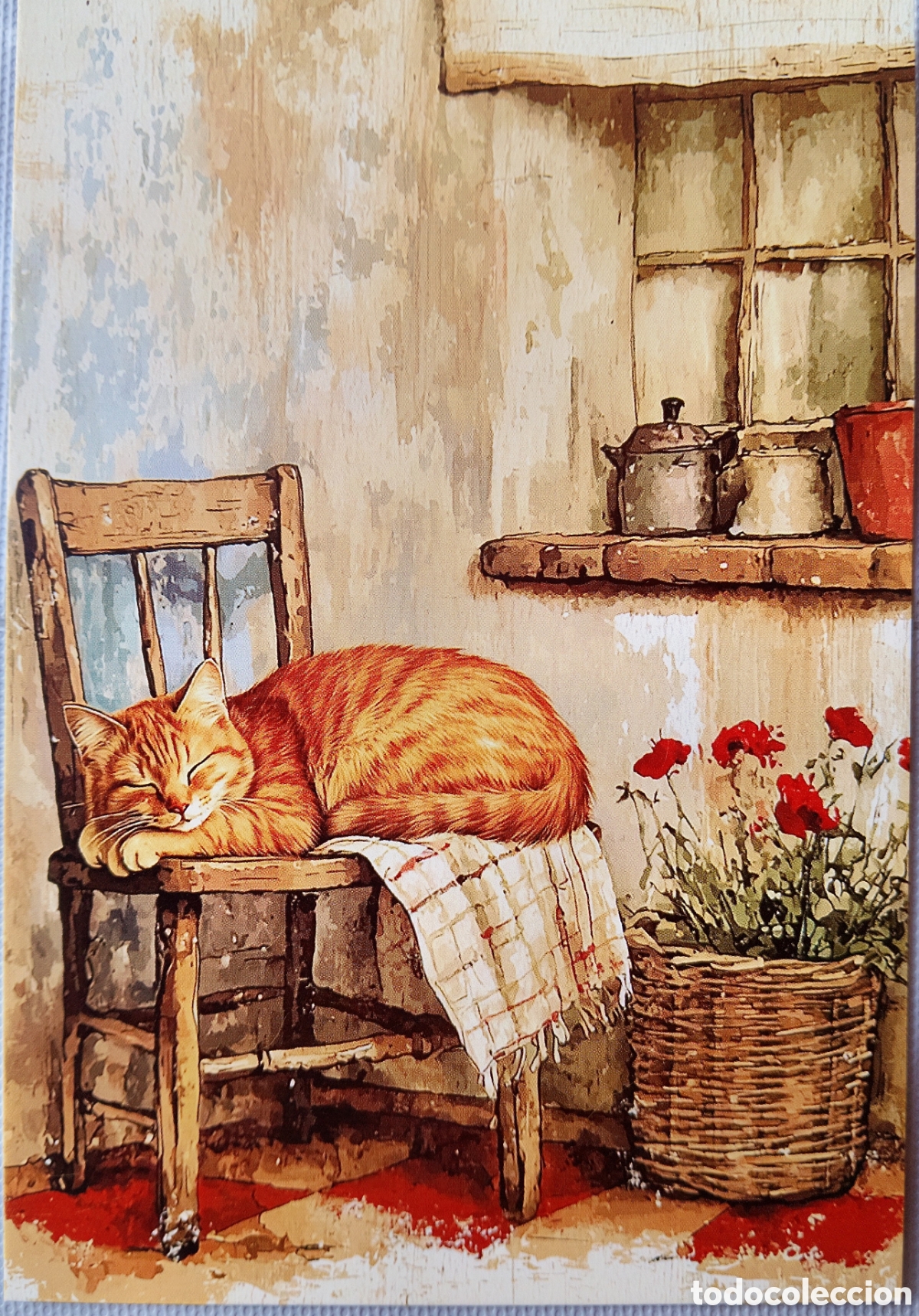 Postales: POSTAL - GATITO SILLA - ESTILO ANTIGUO