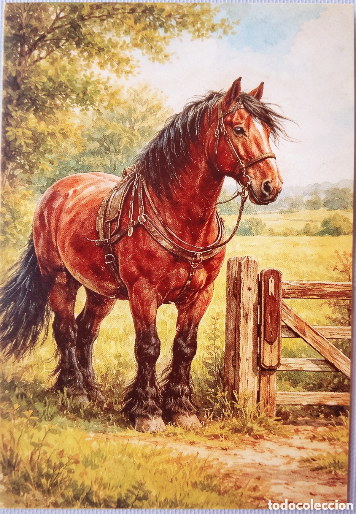 Postales: POSTAL NAVIDAD - CABALLO CAMPO - ESTILO ANTIGUO