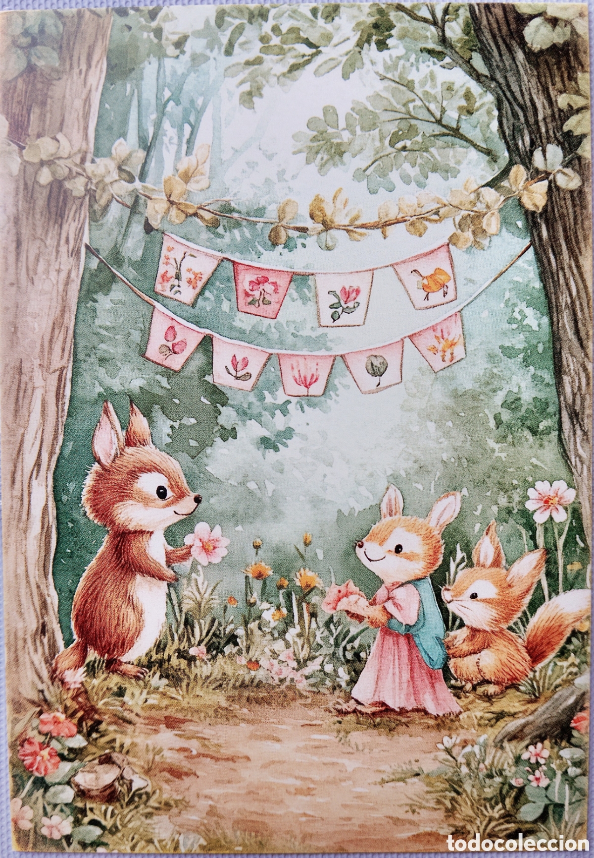 Postales: POSTAL - ARDILLAS FIESTA BOSQUE - ESTILO ANTIGUO