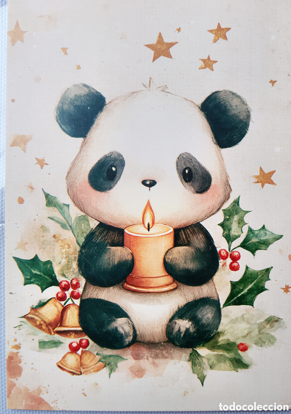 Postales: POSTAL NAVIDAD - OSO OSITO PANDA VELA - ESTILO ANTIGUO