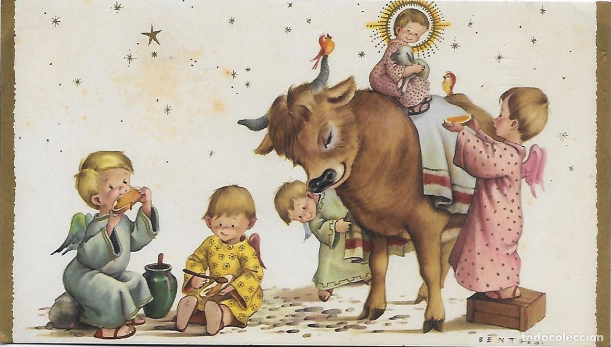 Postales: 7318T - BENAGES - ANGELITOS CUSTODIOS - EDICIONES ANCLA (LT) N&ordm; 2 S. 96 - DIPTICA 19,8X11 CM - DATA