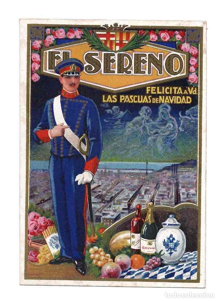 Postales: TARJETA POSTAL FELICITACION EL SERENO. M.T. DE ROVIRA