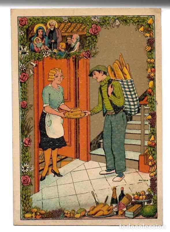 Postales: TARJETA POSTAL FELICITACI&Oacute; LO FORNER. C.1940
