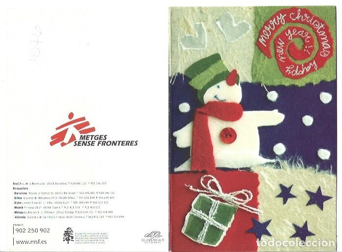 Postales: &rdquo; METGES SENSE FRONTERES &rdquo;.- FELICITACION, ORIGINAL, (OFERTA 3X2). COMPRA 3 Y PAGA 2