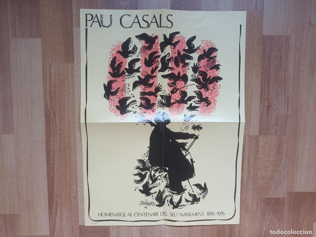 Postales: FELICITACION TIPO CARTEL DEL CENTENARI NAIXEMENT PAU CASALS. FIRMA FERRANDIZ 1976