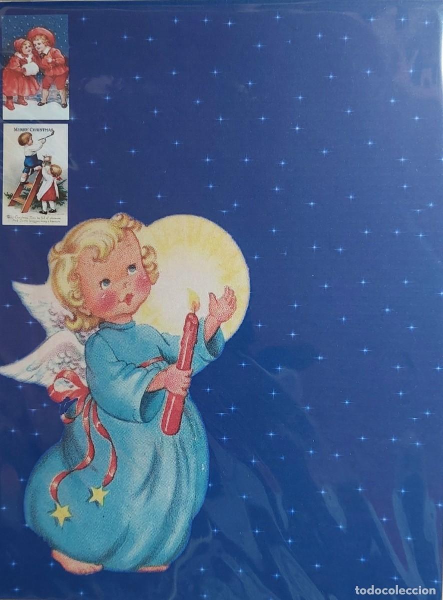 Postales: LOTE DE 2 LAMINAS FELICITACIONES NAVIDE&Ntilde;AS INGLESAS (VINTAGE )