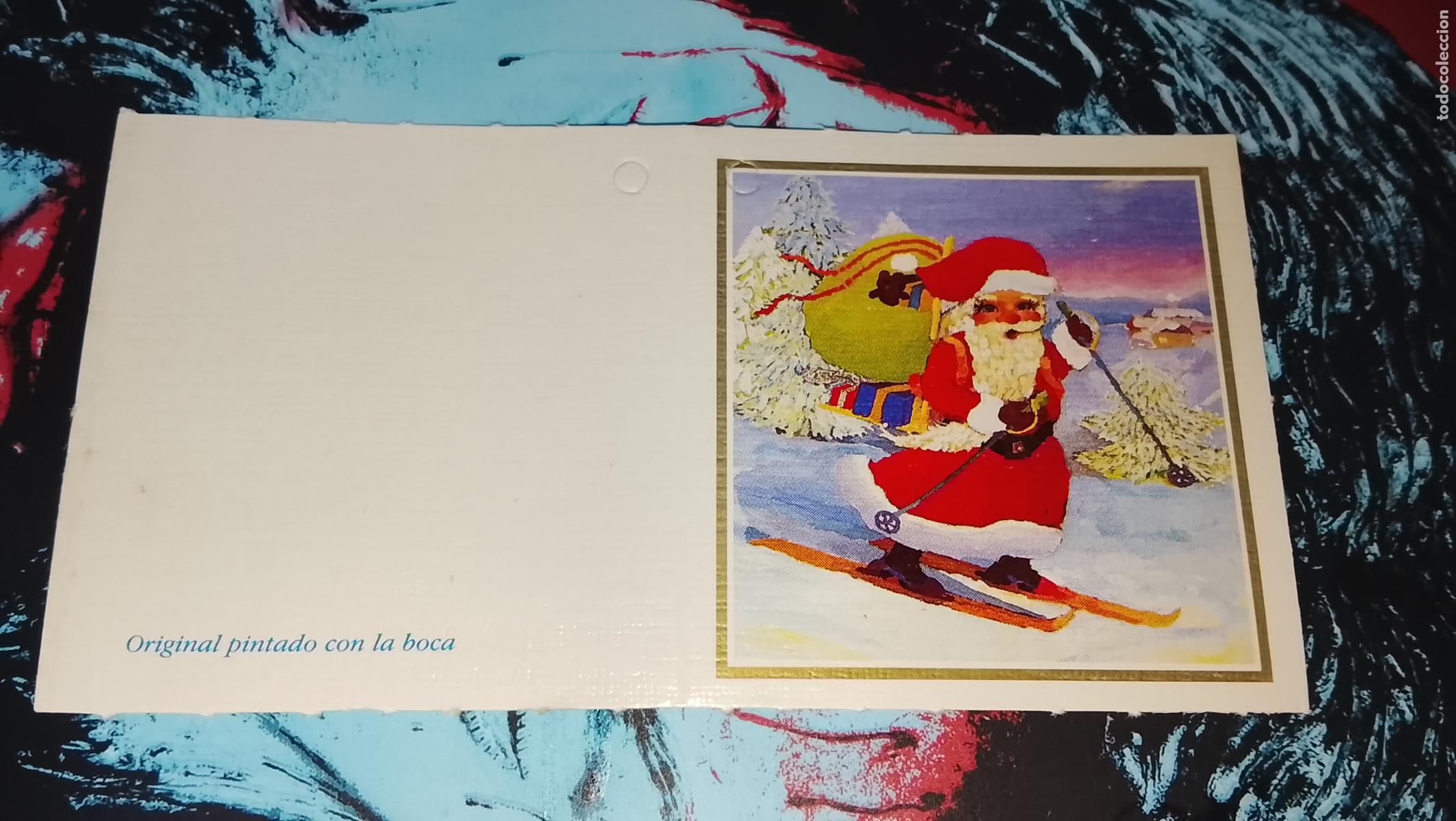 Postales: TARJETA NAVIDE&Ntilde;A DIPTICA FELICITACION DE NAVIDAD , Christmas . PLEGABLE - NO ESCRITA - ILUSTRACION