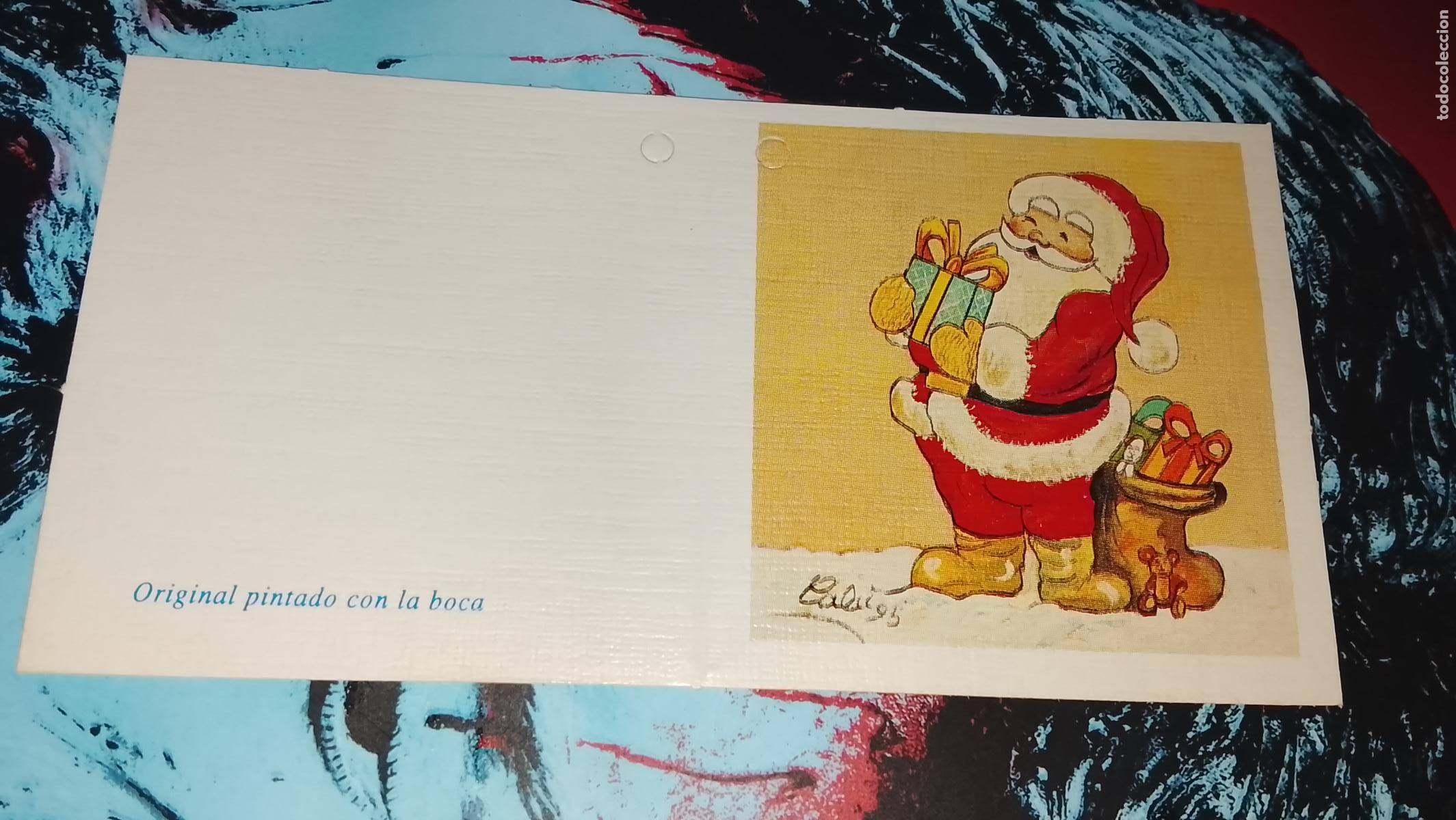 Postales: TARJETA NAVIDE&Ntilde;A DIPTICA FELICITACION DE NAVIDAD , Christmas . PLEGABLE - NO ESCRITA - ILUSTRACION